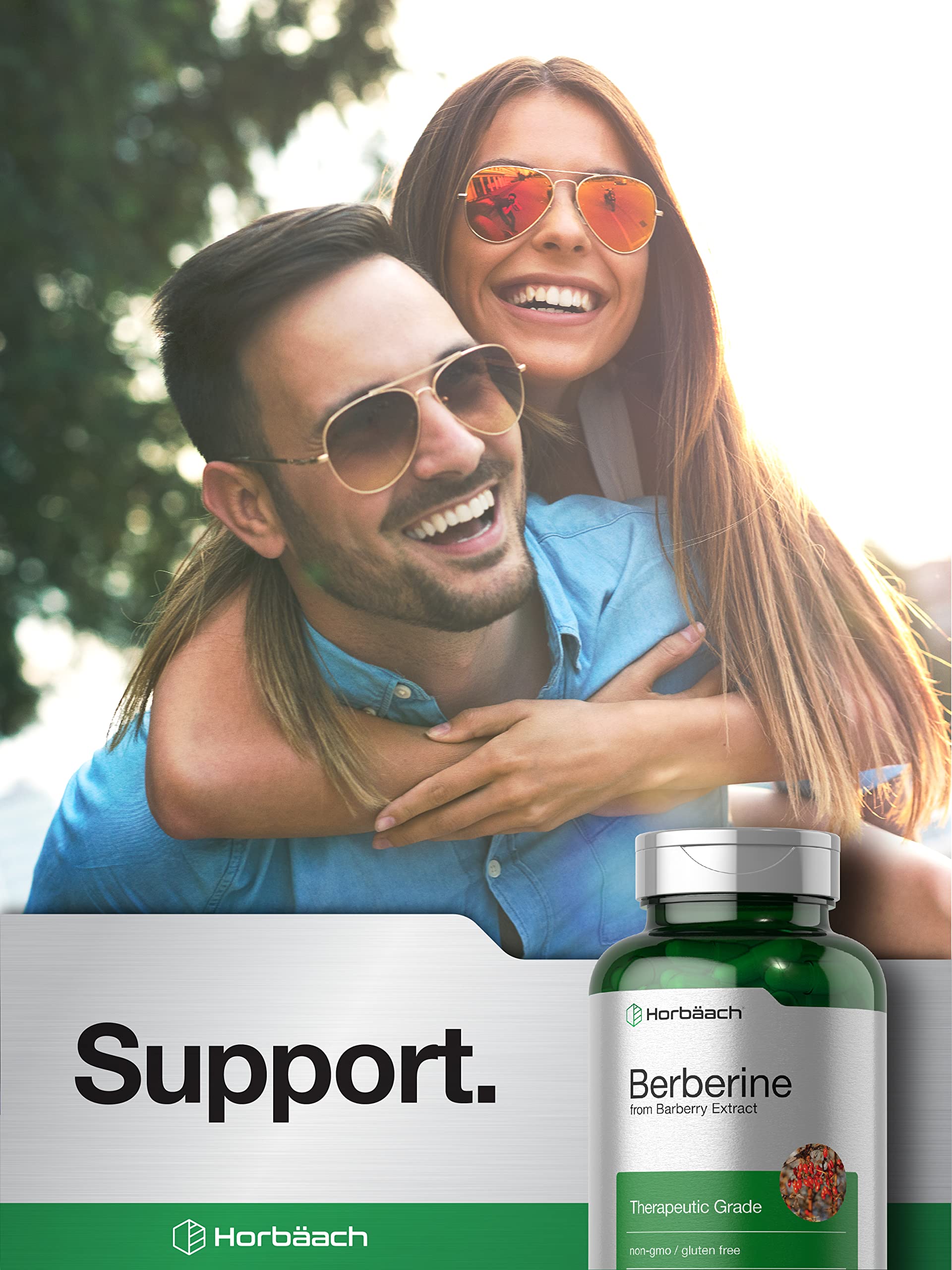 Berberine Supplement | 120 Capsules | Berberine HCl from Barberry Extract | Non-GMO Horbäach Au supplements