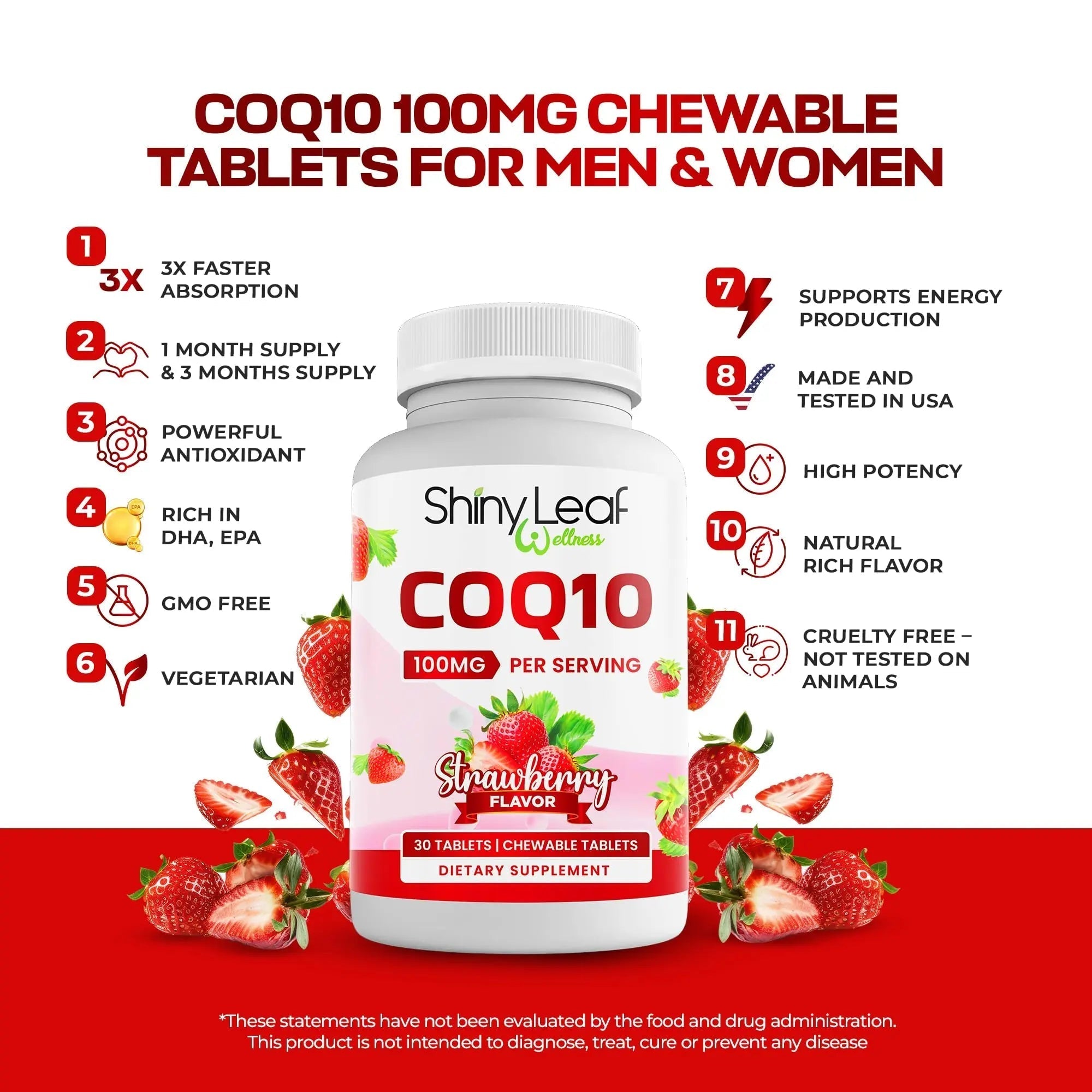 Bariatric Multivitamin with Iron One Capsule Per Day and CoQ10 100mg Supplement for Brain Health and Energy Management Shiny Leaf Au supplements