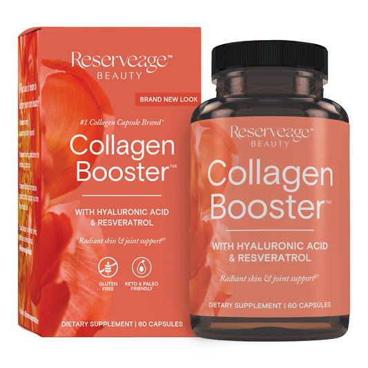 Reserveage Beauty Collagen Booster - Supplement for Skincare & Joint Health - Supports Healthy Collagen Production for Women - 60 Capsules (30 Servings) Reserveage NutritionUS supplements