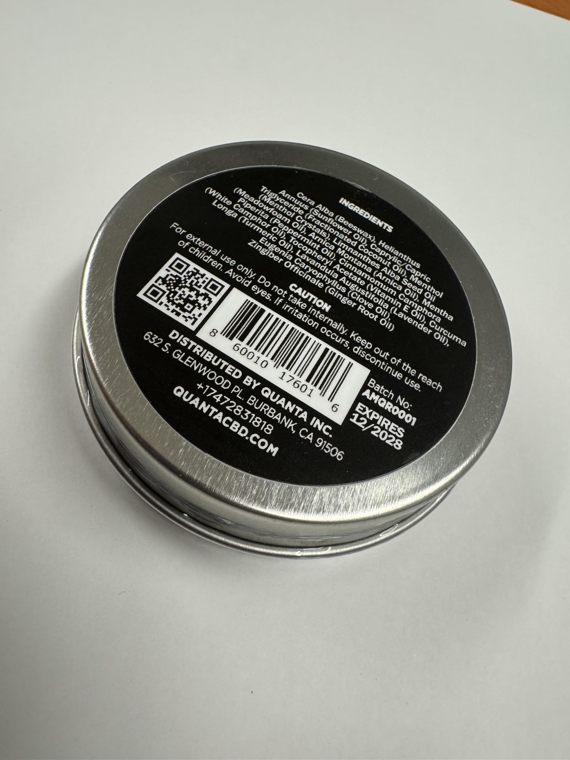 Quanta Muscle Rub - Coconut Oil, Vitamin E, Arnica, Ginger Root, Turmeric & Lavender – 1 oz Quanta Au supplements