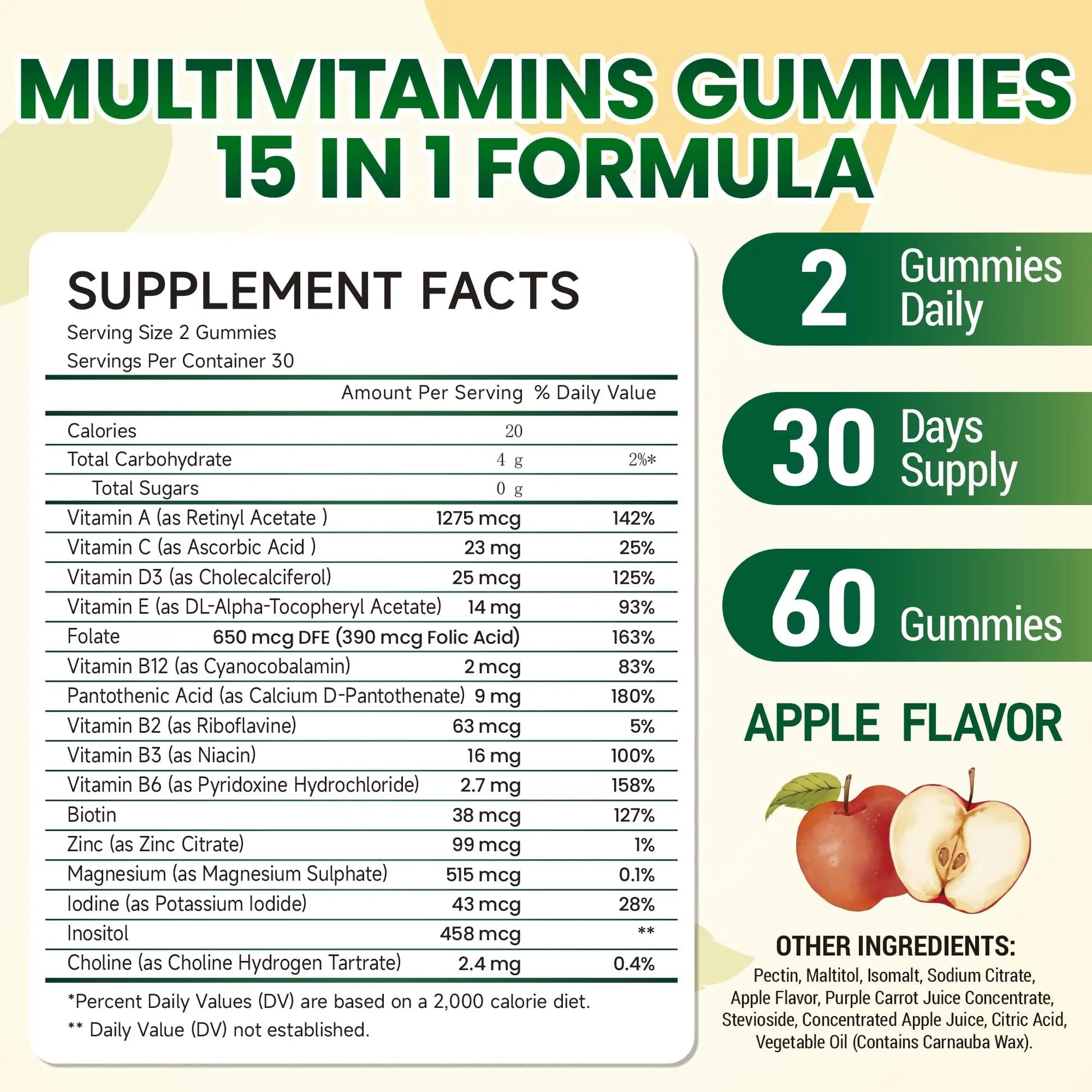 I LOVE HEALTH® 15-in-1 Multivitamin Gummies for Adults & Kids - Enhanced Formula with Vitamin A, C, D3, E, B12, Zinc, Magnesium & More I LOVE HEALTH Au supplements