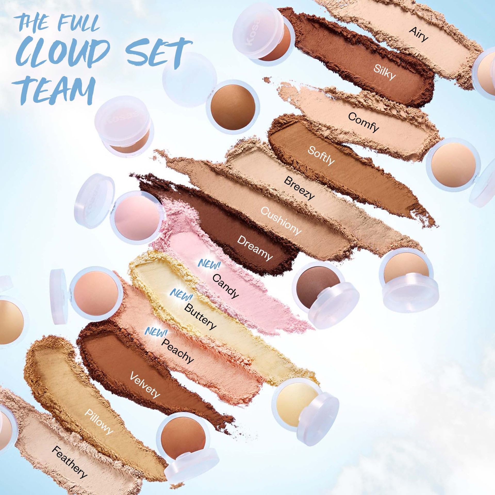 Kosas Cloud Set Baked Setting Powder, Face Powder Makeup for Shine Control, Soft Natural Finish, Clean Beauty Formula, Feathery, Sheer Light Medium Kosas Au supplements