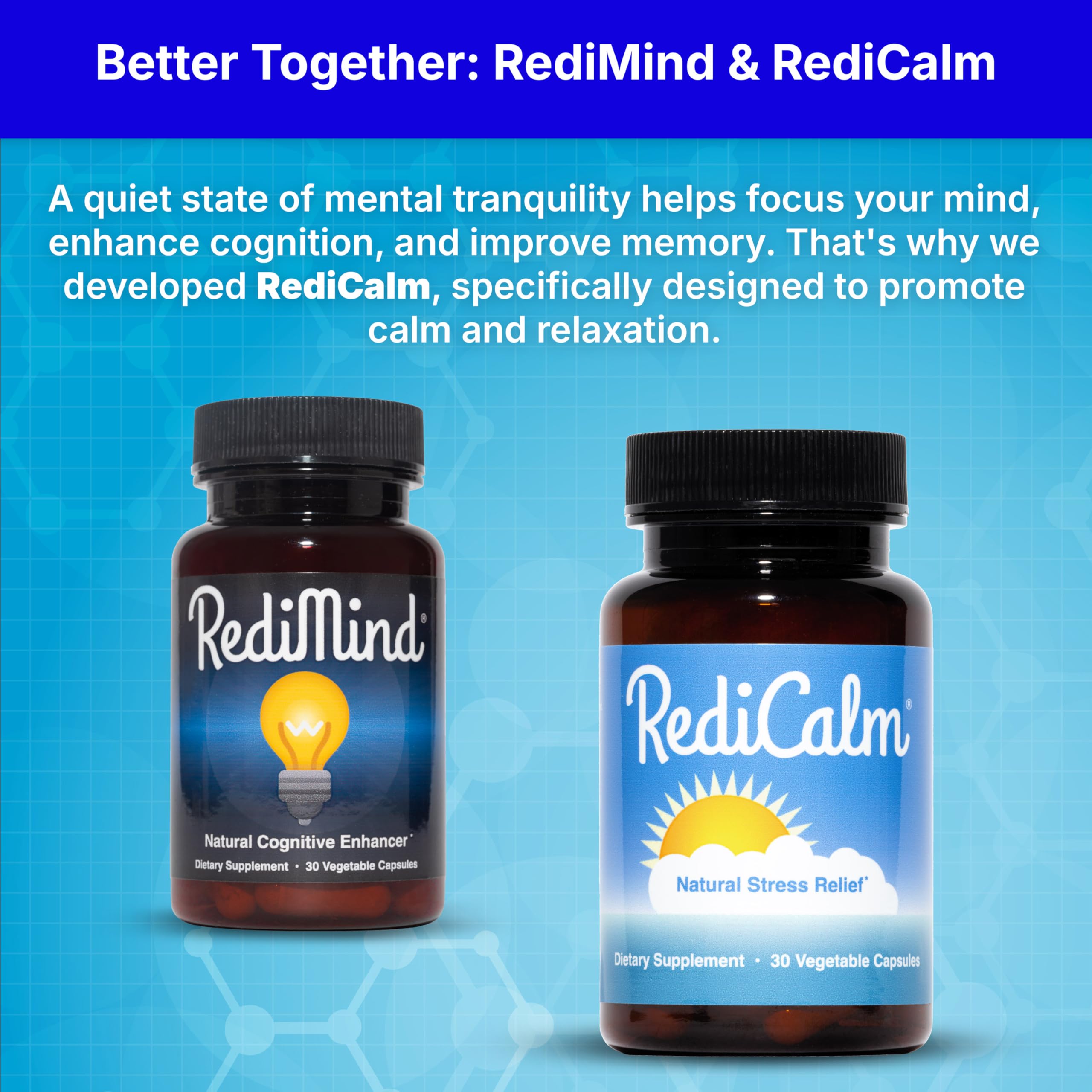 RediMind - Natural Cognitive Enhancement Supplement Capsule - Non-GMO, Vegan, Gluten-Free RediMind Au supplements