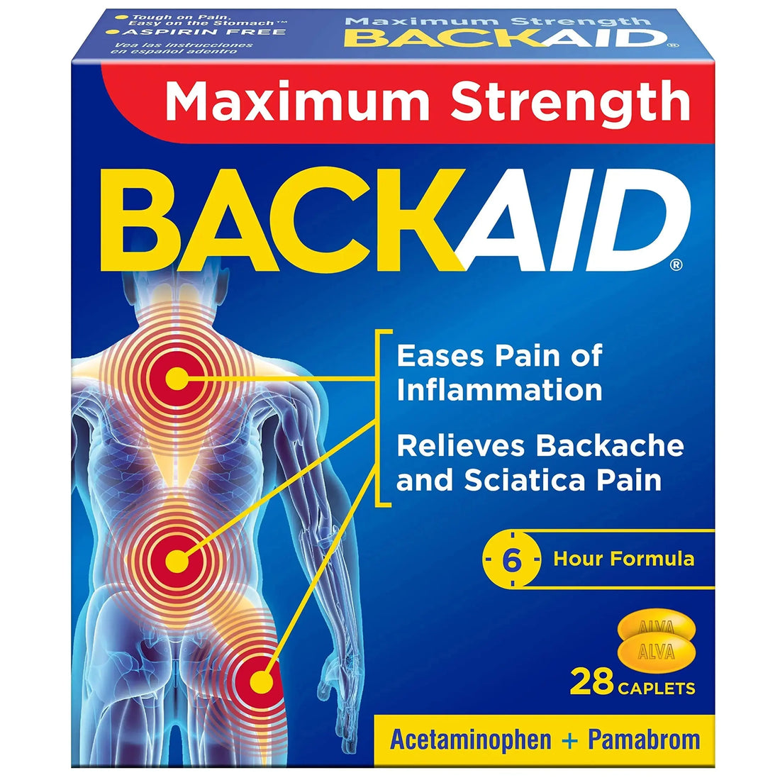 BACKAID Pills 28 Tablets (Pack of 6) Backaid uk supplements