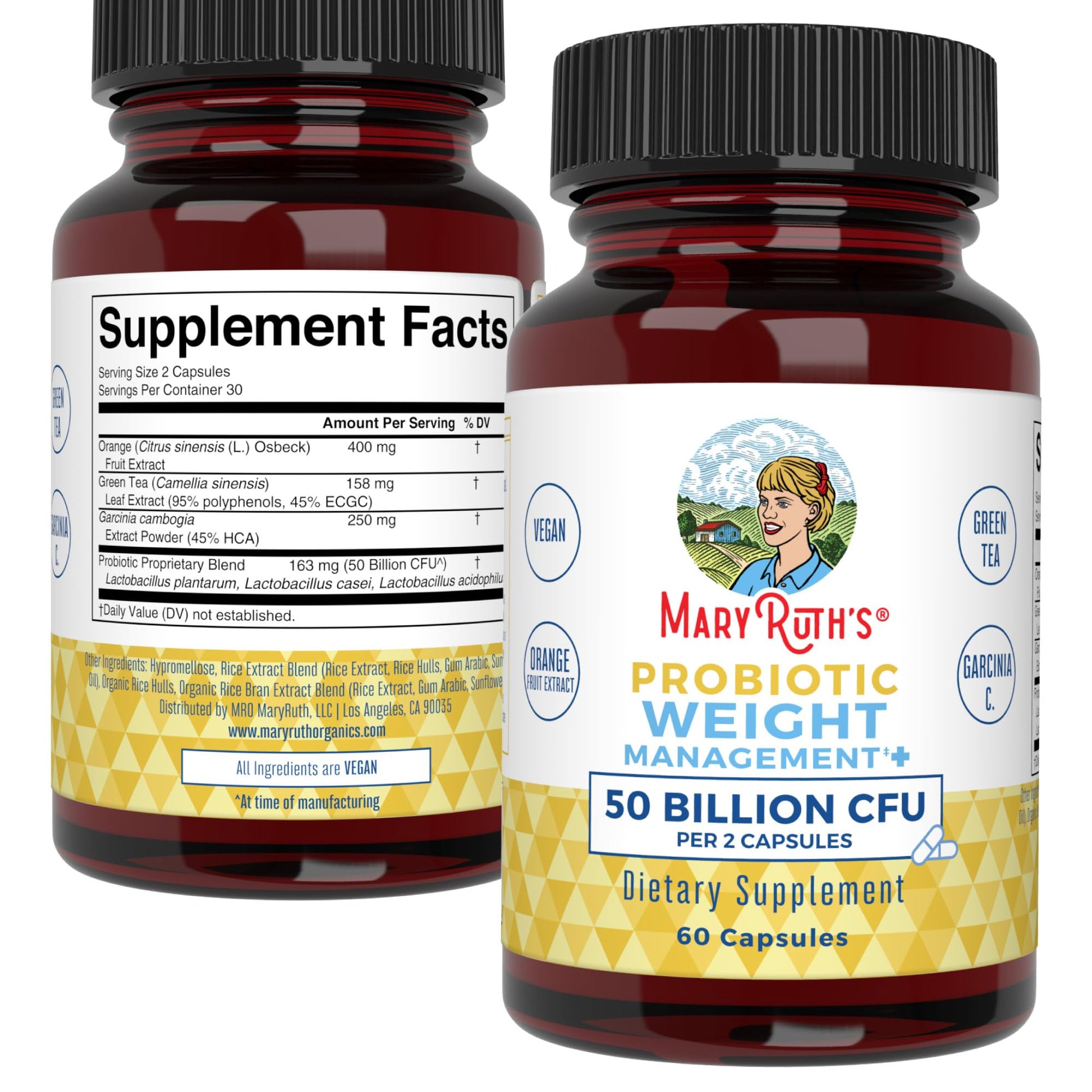 MaryRuth's Probiotics Capsule for Women & Men | Weight Management | Digestive & Gut Health MaryRuth Organics Au supplements