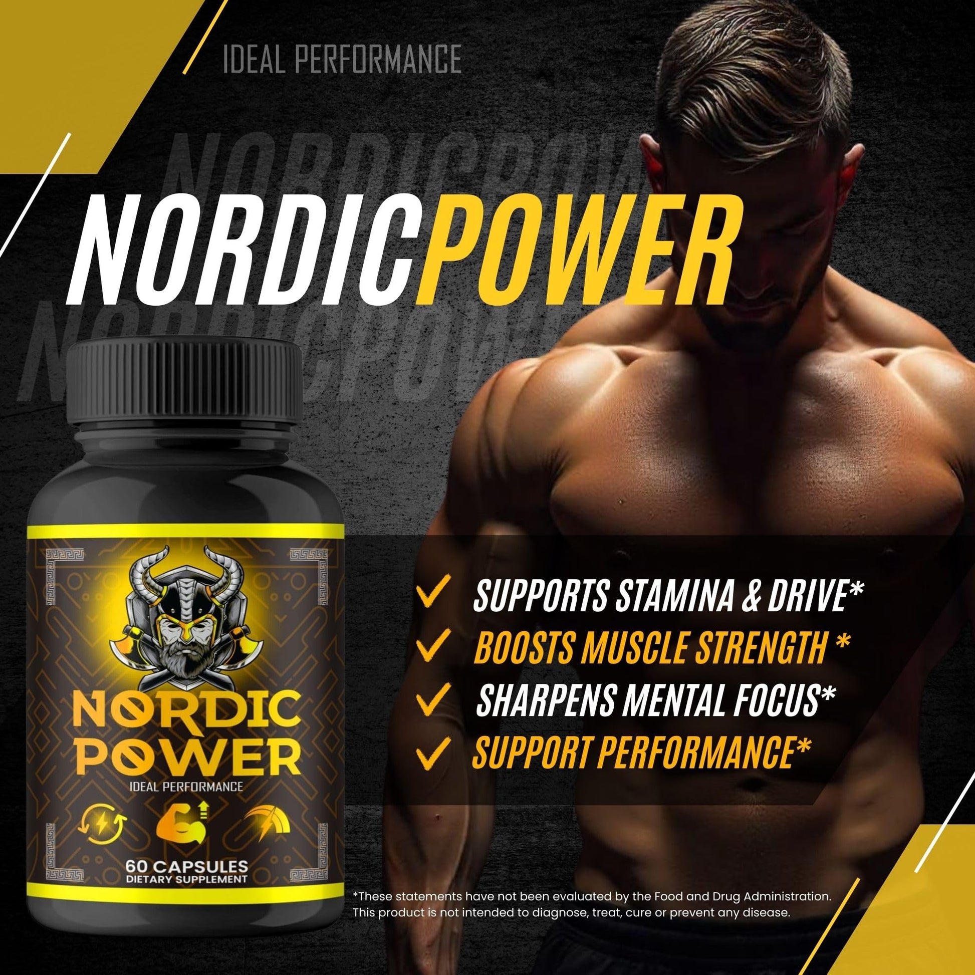 Nordic Power Pills, Official Nordic Power Capsules - Maximum Strength Energy, Stamina and Performance, Premium Formula to Support Overall Well-Being, Natural NordicPower Pastillas Review (2 Pack) IDEAL PERFORMANCE Au supplements