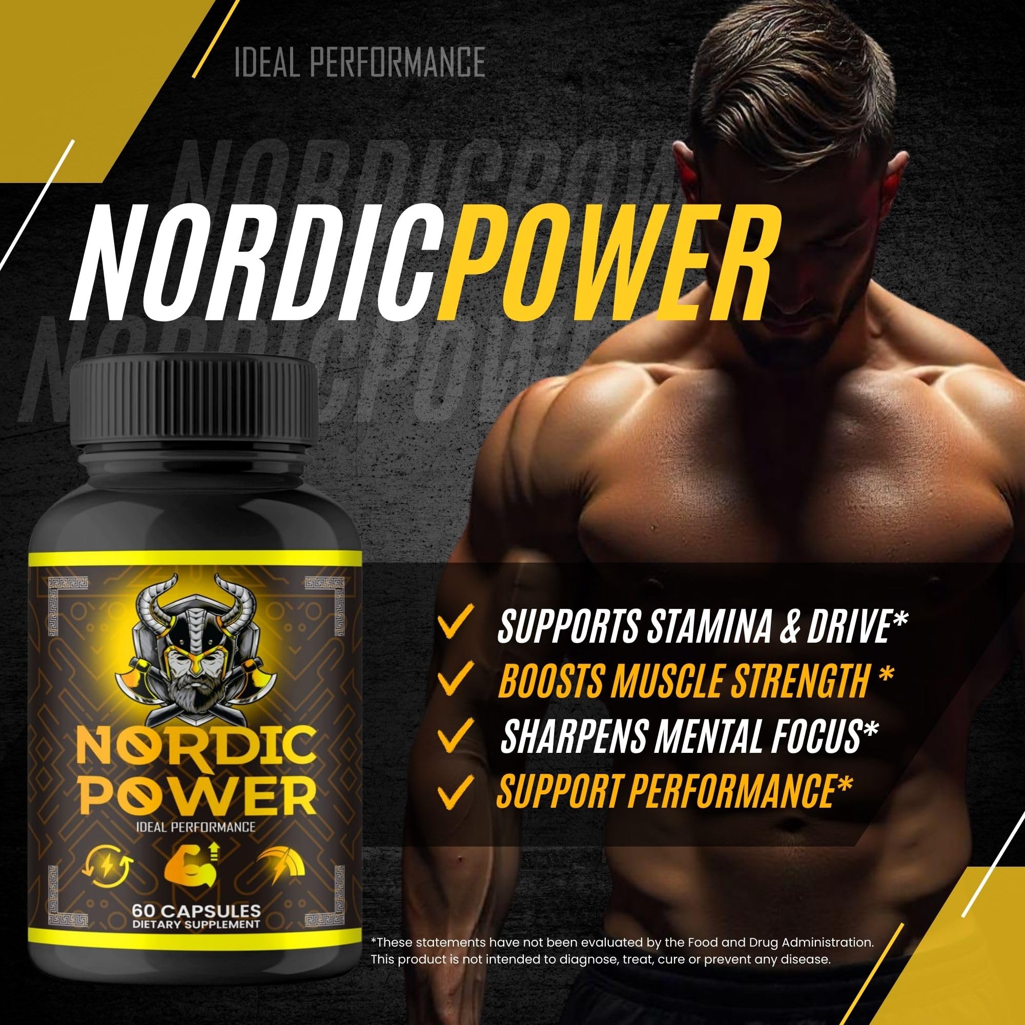 Nordic Power Pills, Official Nordic Power Capsules - Maximum Strength Energy, Stamina and Performance, Premium Formula to Support Overall Well-Being, Natural NordicPower Pastillas Review (2 Pack) IDEAL PERFORMANCE Au supplements
