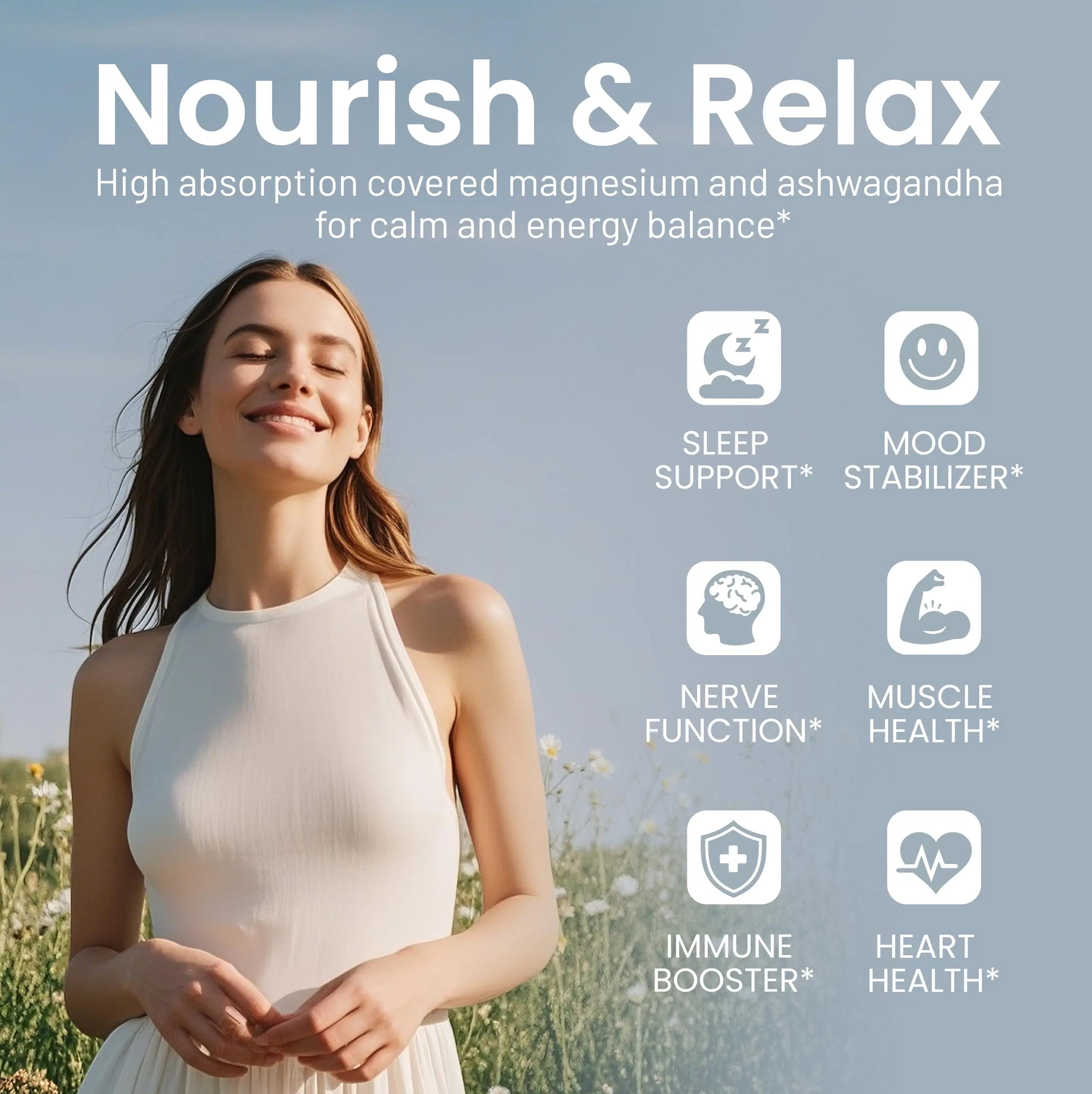 Magnesium Ashwagandha Complex | High-Absorption Multi Magnesium Supports Stress Relief, Sleep, Muscle & Heart Health | Vegan, Non-GMO, Gluten-Free, Made in USA, 90 Capsules((45-Day Supply) NEUMINA Au supplements