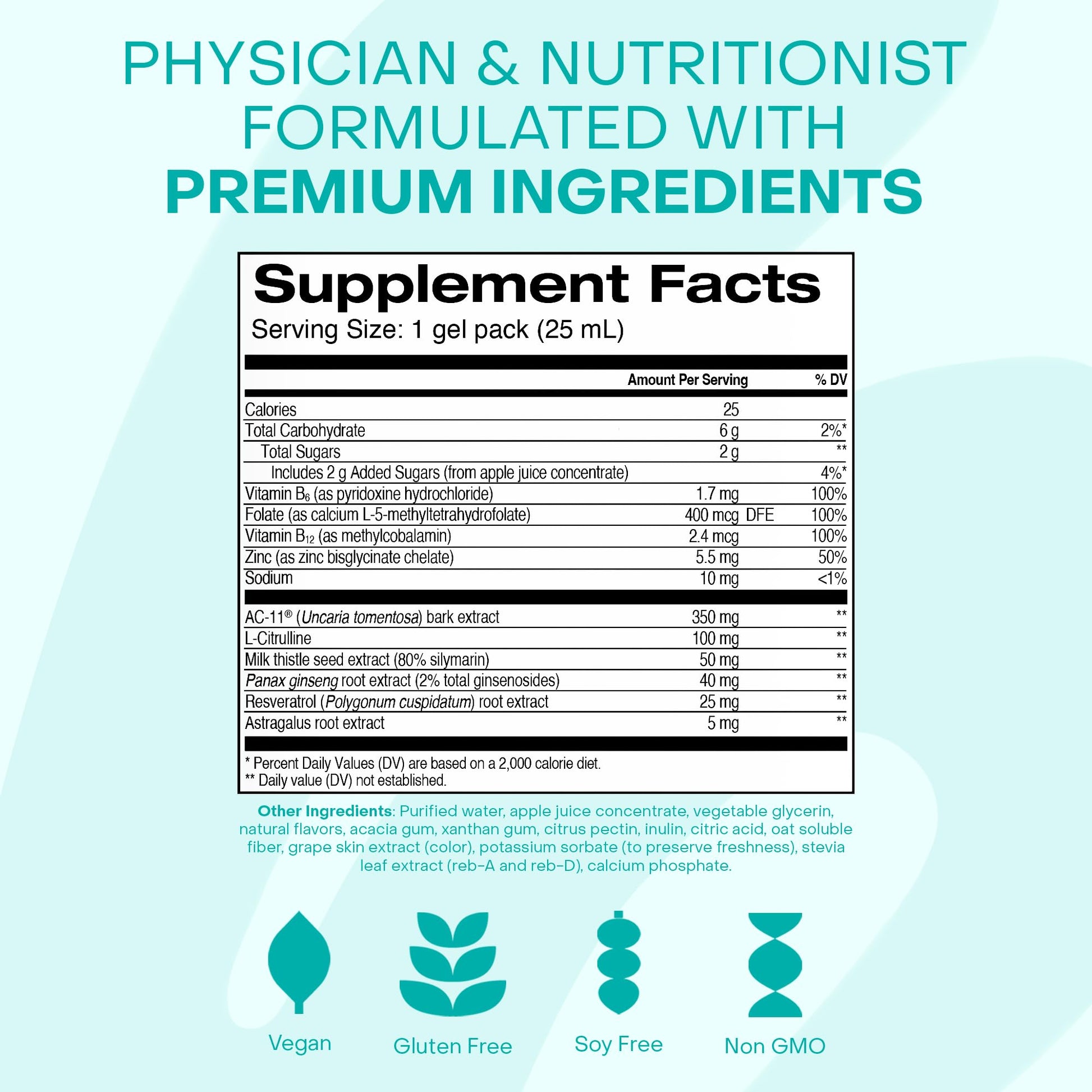 HealthyCell Telomere Length Supplement - Anti-Aging Telomere Lengthening Supplements with Phytonutrients & Vitamins for Cellular Health - AC-11, Astragalus & Resveratrol - 30 Gel Packs, Grape Flavored Healthycell Au supplements