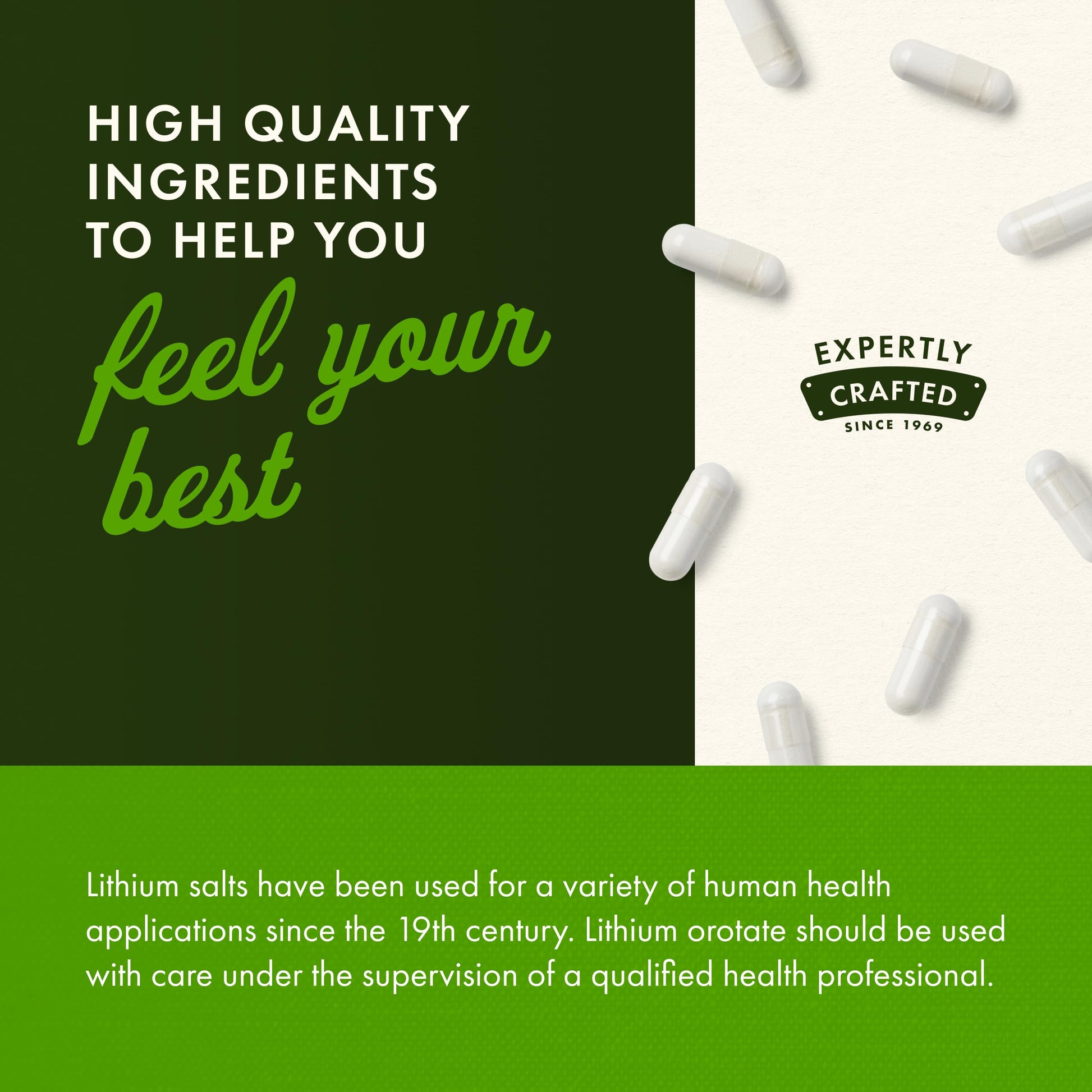 Swanson Lithium Orotate Mood and Memory Support Supplement for Stress-Prone Adults Seeking Emotional Wellness - 5 mg Elemental Lithium (60 Veggie Capsules) Swanson Au supplements