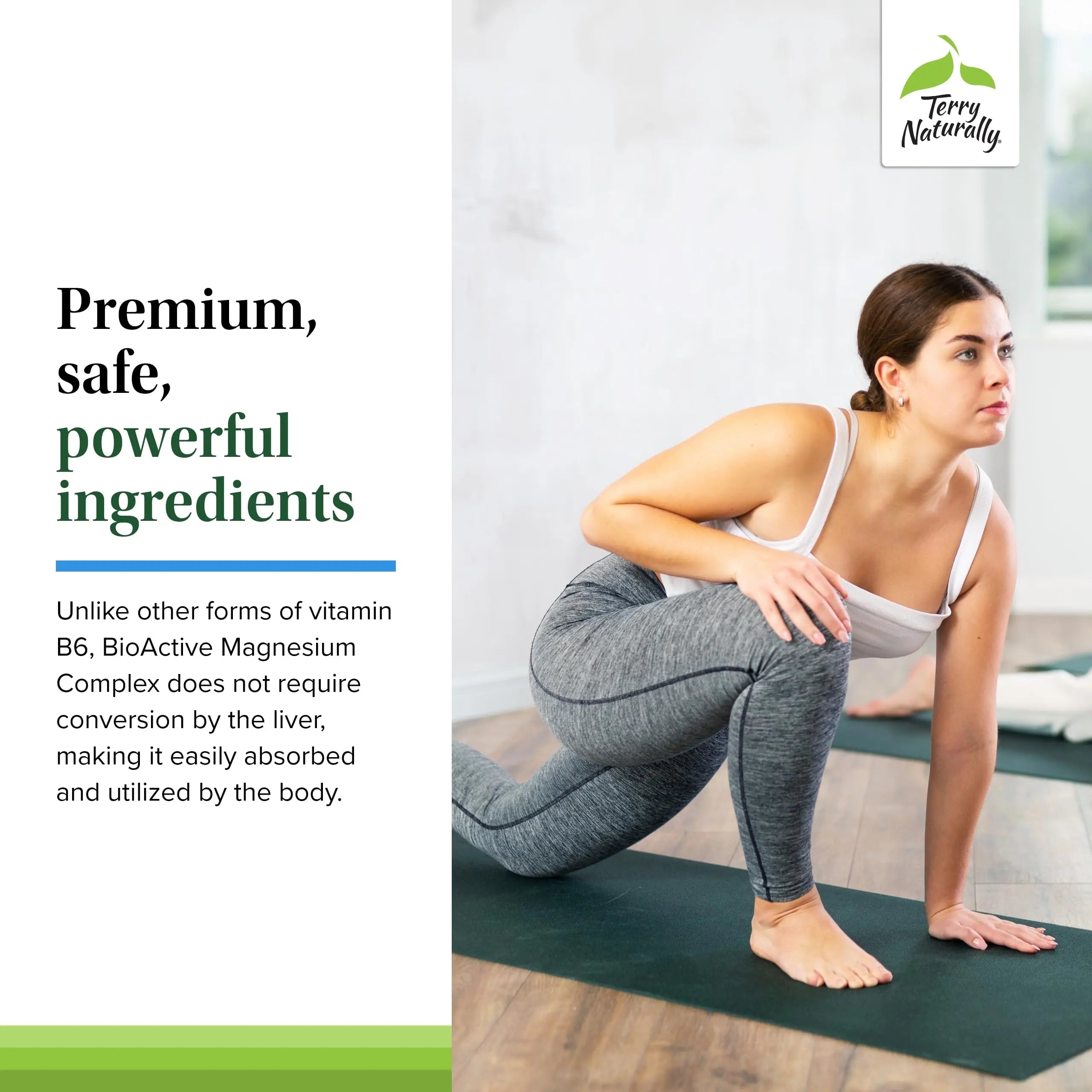 Terry Naturally BioActive Magnesium Complex - Bone & Heart Health Support - Supplement with Vitamin B6, Zinc & Magnesium - Pyridoxal-5-Phosphate Vegan Capsule Supplement - 120 Capsules Terry Naturally Au supplements
