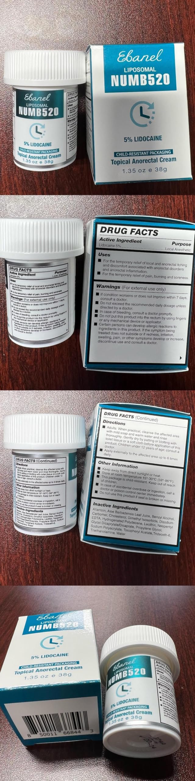 Ebanel 5% Lidocaine Numbing Cream, 2-Pack Pain Relief Burn Itch Numb Cream, Maximum Strength Topical Anesthetic with Allantoin, Vitamin E for Local and Anorectal Uses, Hemorrhoid Treatment Ebanel Au supplements