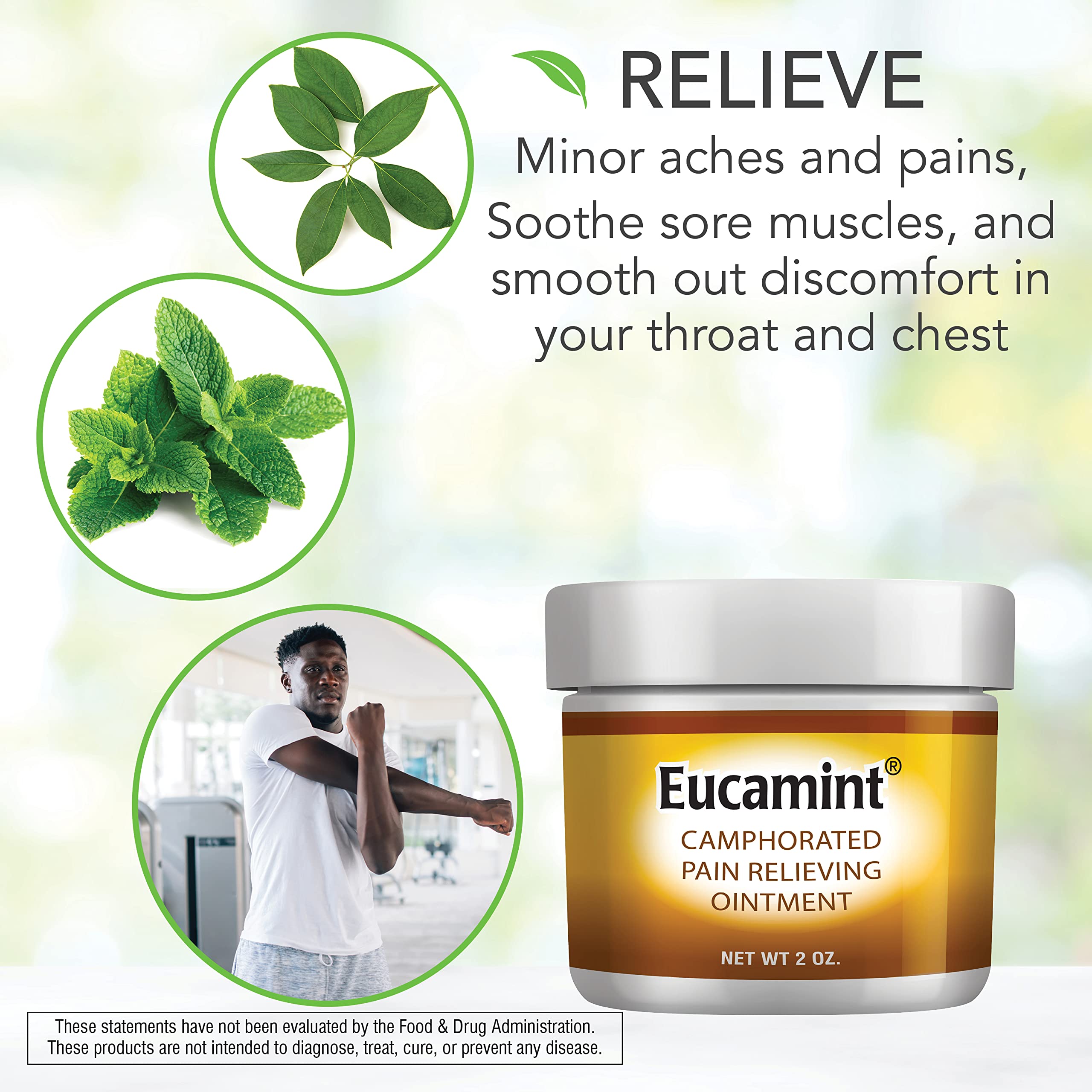 Botanic Choice Eucamint-Pain Relieving Ointment-Muscle, Joints, Sinus, Coughs Botanic Choice Au supplements