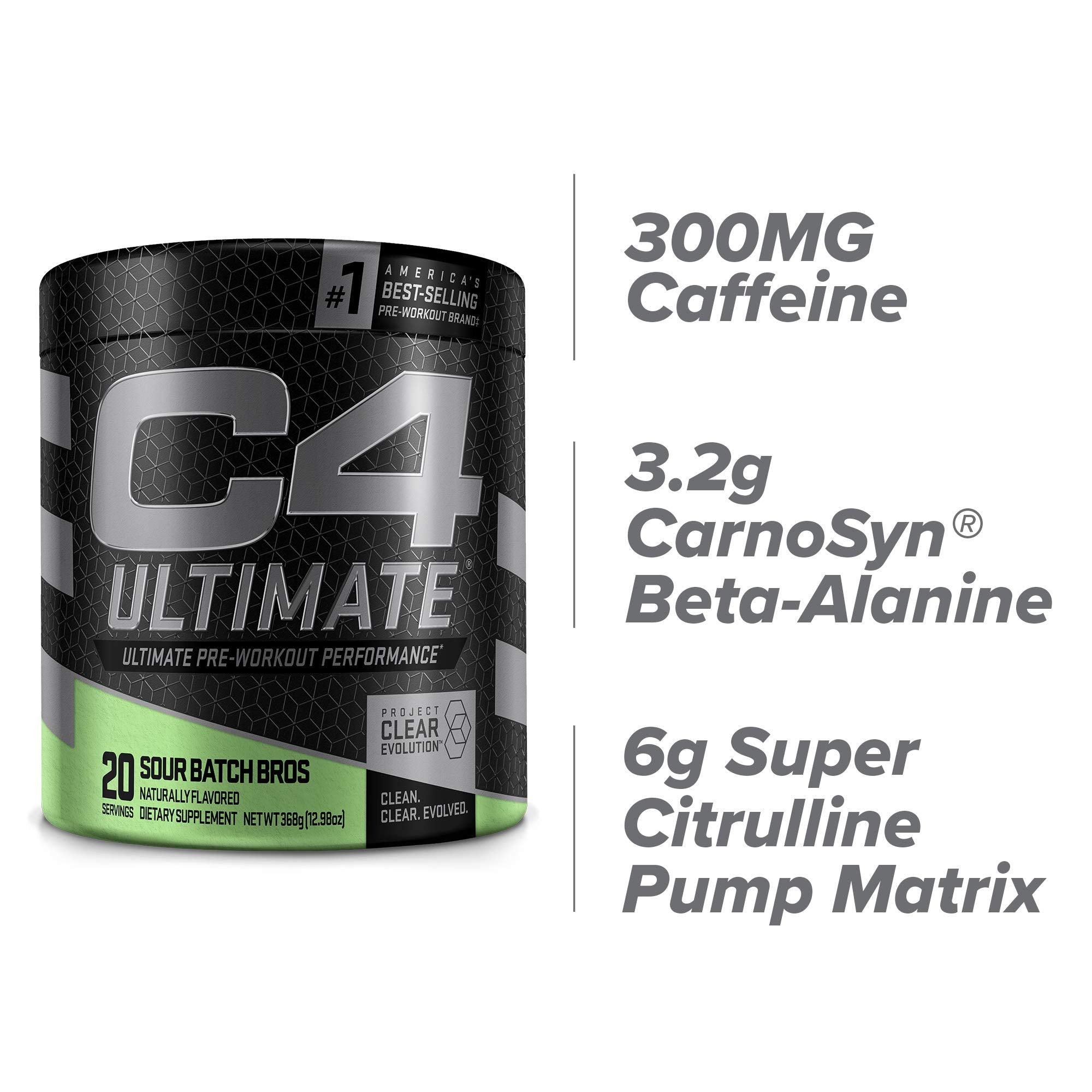 Cellucor C4 Ultimate Pre Workout Powder Sour Batch Bros - Sugar Free Preworkout Energy Cellucor Au supplements