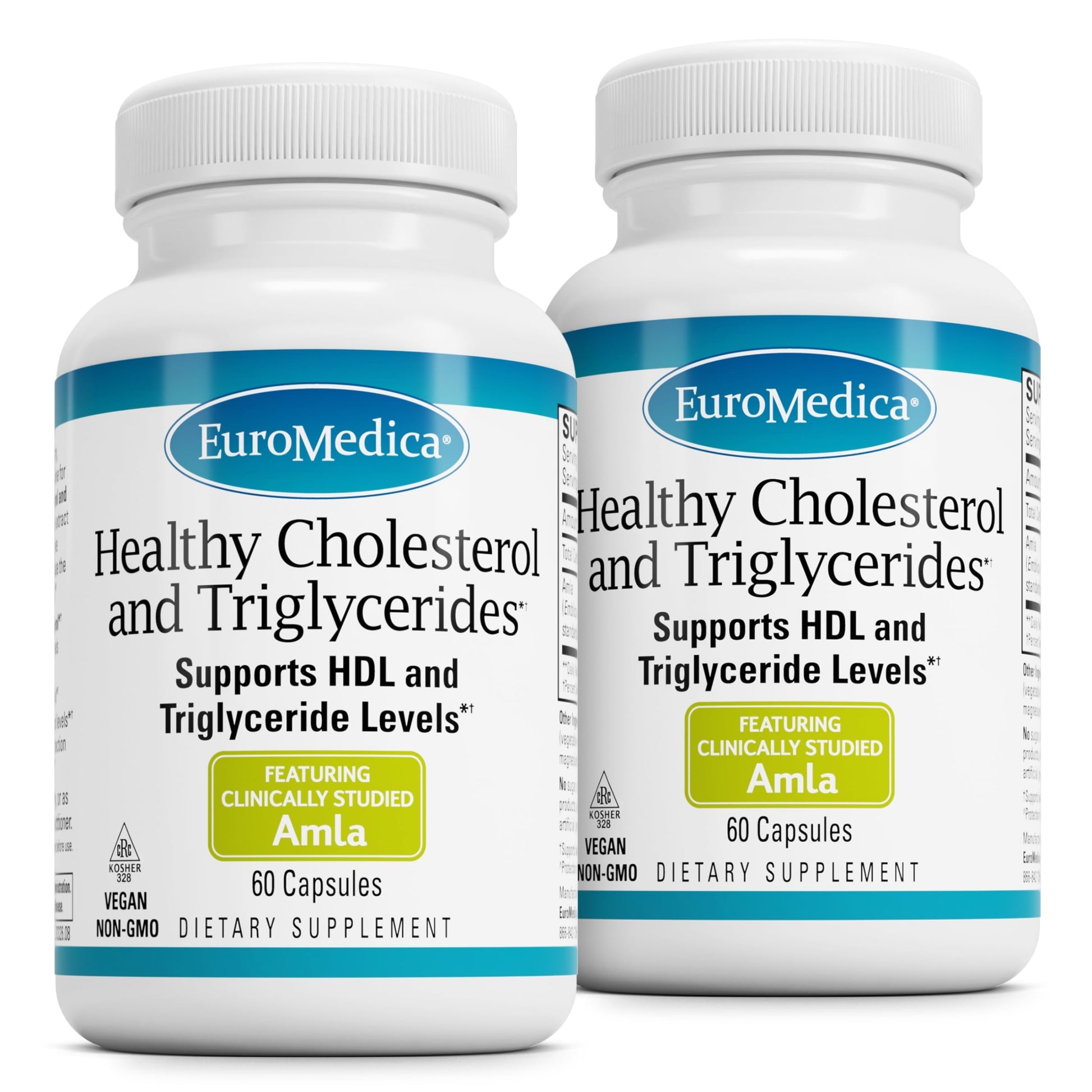 EuroMedica Healthy Cholesterol and Triglycerides - Antioxidant Supplement for Immune & Heart Support - Supplement to Aid Healthy Cholesterol & Triglyceride - 60 Capsules, 2 Pack (120 Capsules) EuroMedica Au supplements