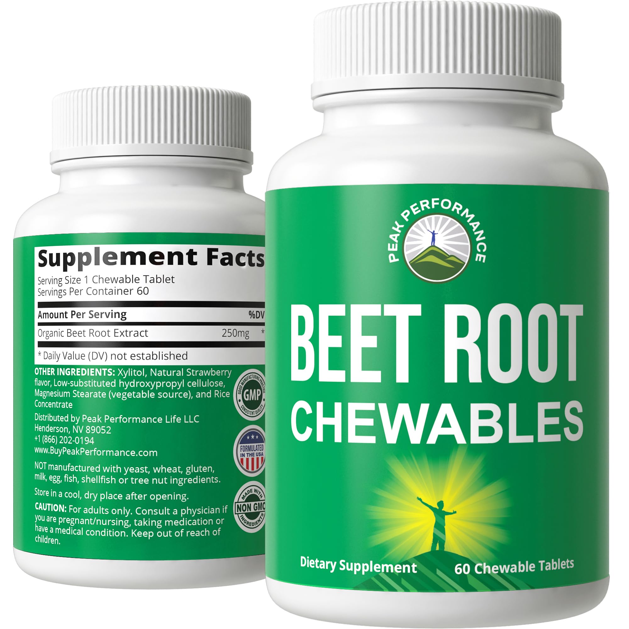 Beet Chews - Great Tasting Beets Chewables With No Added Sugar - Better Than Gummies Peak Performance Au supplements