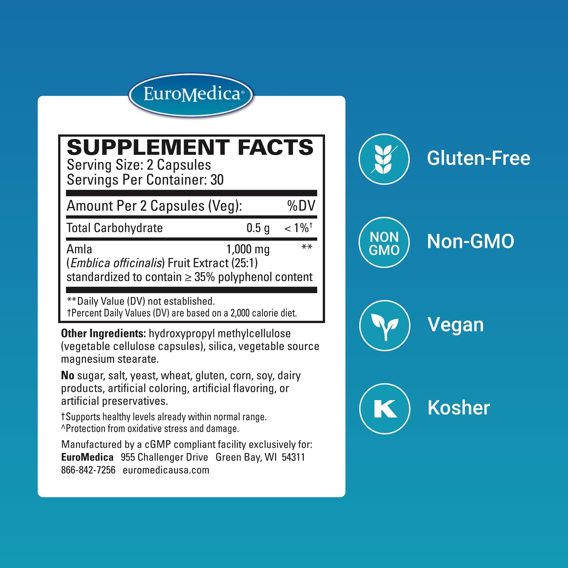 EuroMedica Healthy Cholesterol and Triglycerides - Antioxidant Supplement for Immune & Heart Support - Supplement to Aid Healthy Cholesterol & Triglyceride - 60 Capsules, 2 Pack (120 Capsules) EuroMedica Au supplements