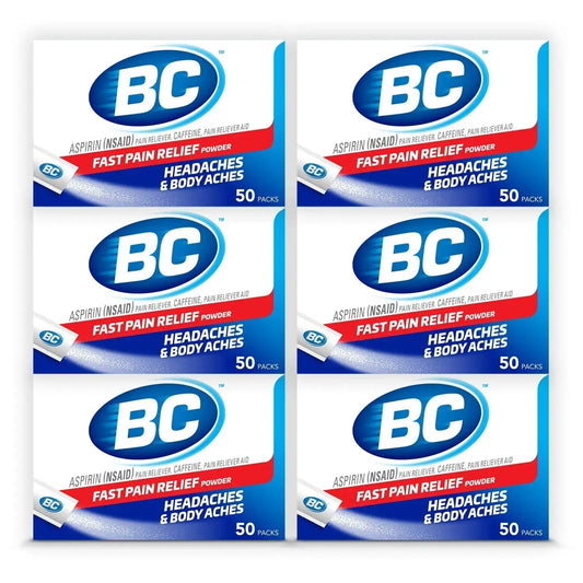 BC Powder Original Strength Pain Reliever, 50 Powder Sticks, 50 Count(Pack of 6) BCAu supplements