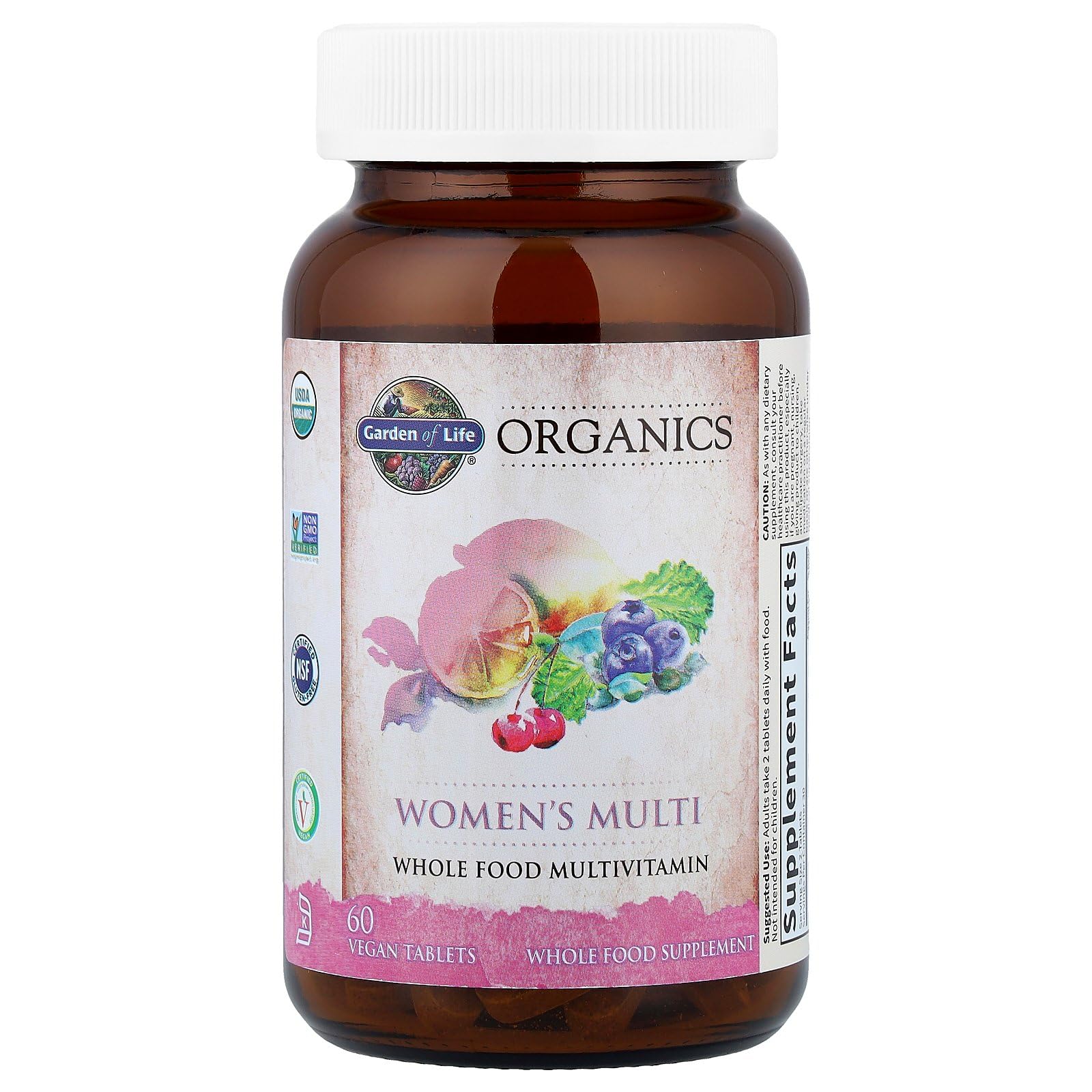 Garden of Life Organics Organic Multivitamin for Women - Womens Multi with Vitamin C, D, Folate, B6, B12, Biotin, Iron Garden of Life Au supplements