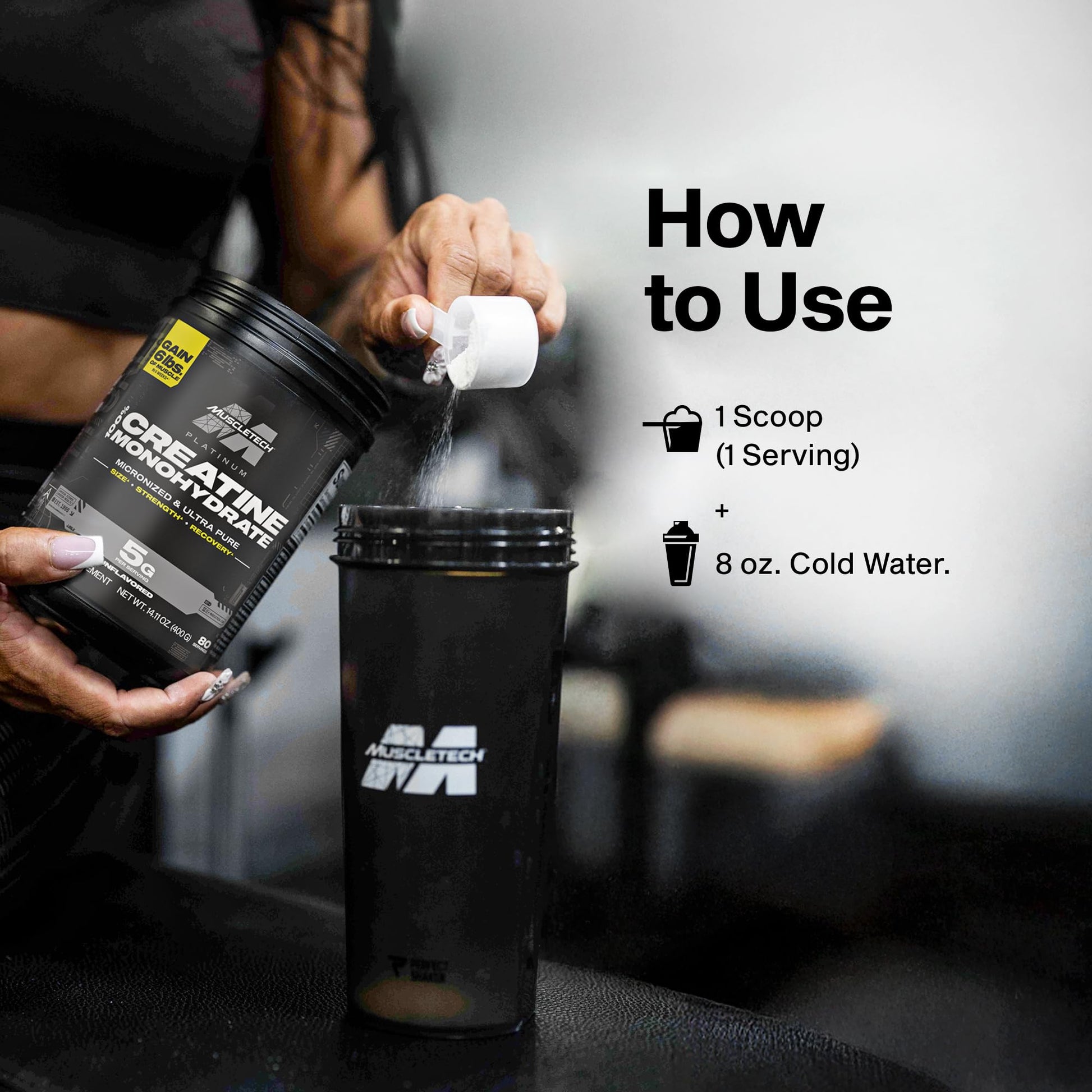 MuscleTech Creatine Monohydrate Powder, Platinum Pure - Unflavored Micronized Creatine for Men & Women - Workout Supplements for Performance, Muscle Recovery & Builder-(80 Servings) Packaging May Vary MuscleTech Au supplements