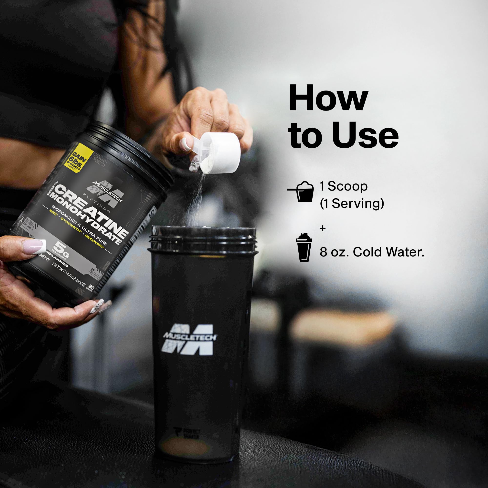 MuscleTech Creatine Monohydrate Powder, Platinum Pure - Unflavored Micronized Creatine for Men & Women - Workout Supplements for Performance, Muscle Recovery & Builder-(80 Servings) Packaging May Vary MuscleTech Au supplements