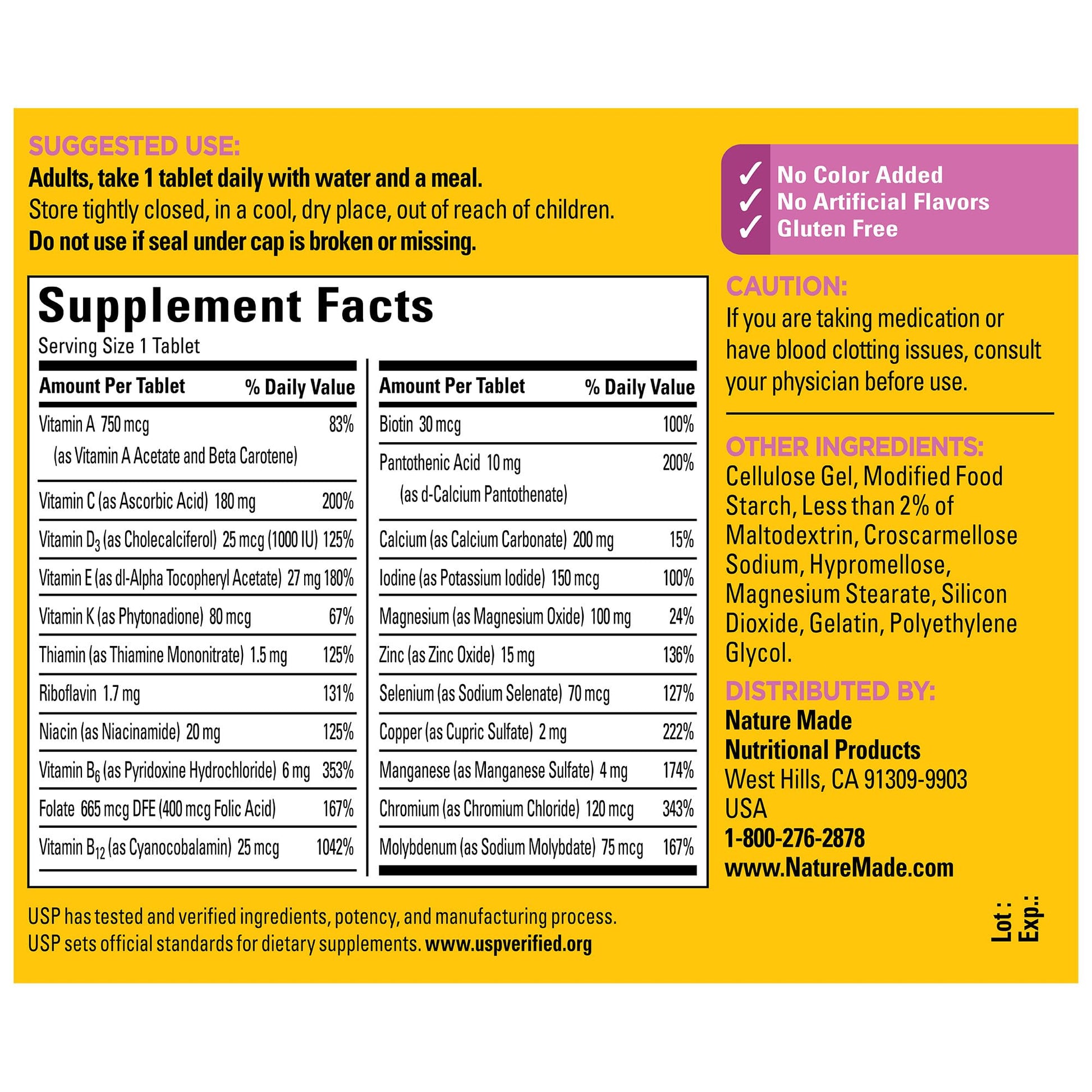 Nature Made Multivitamin For Women 50+ No Iron, Multivitamins for Women 50 Plus, Daily Nutritional Support, Nature Made Multi Vitamins, 90 Tablets, 90 Day Supply Nature Made Au supplements