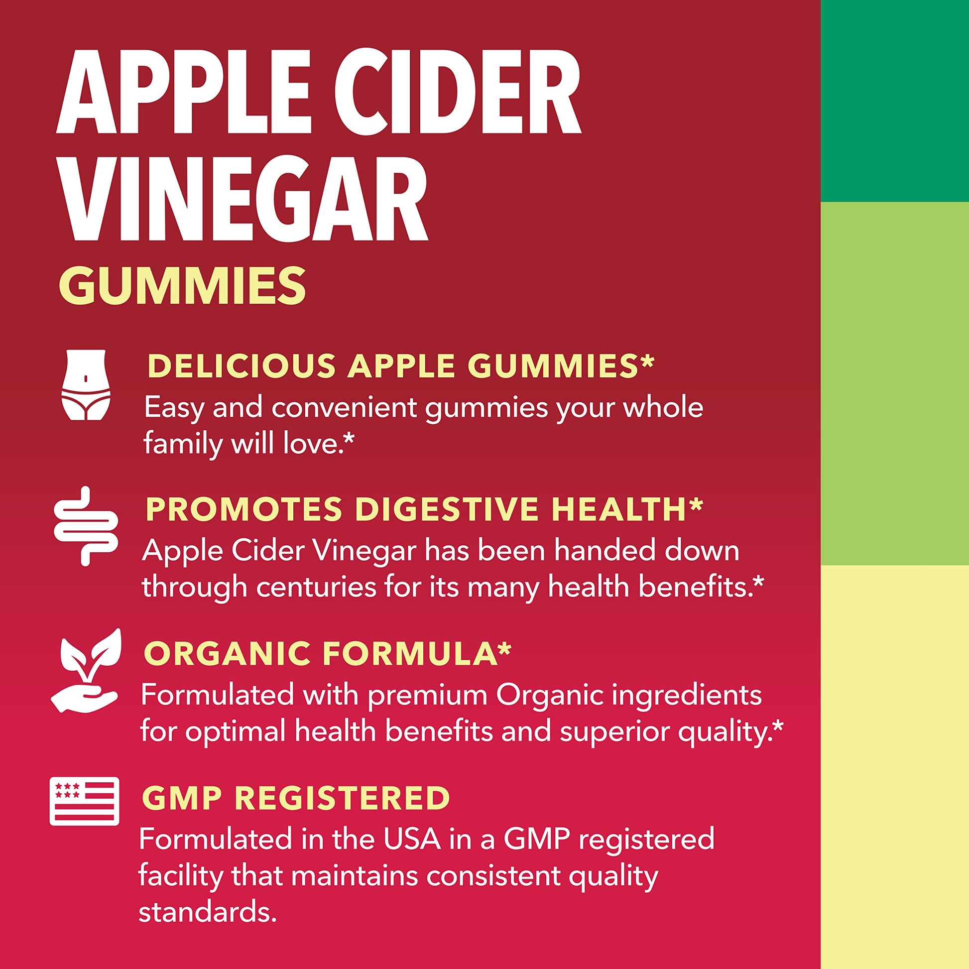 Organic Apple Cider Vinegar Gummies Detox | The Mother Enzyme | ACV Gummy HAVASU NUTRITION Au supplements