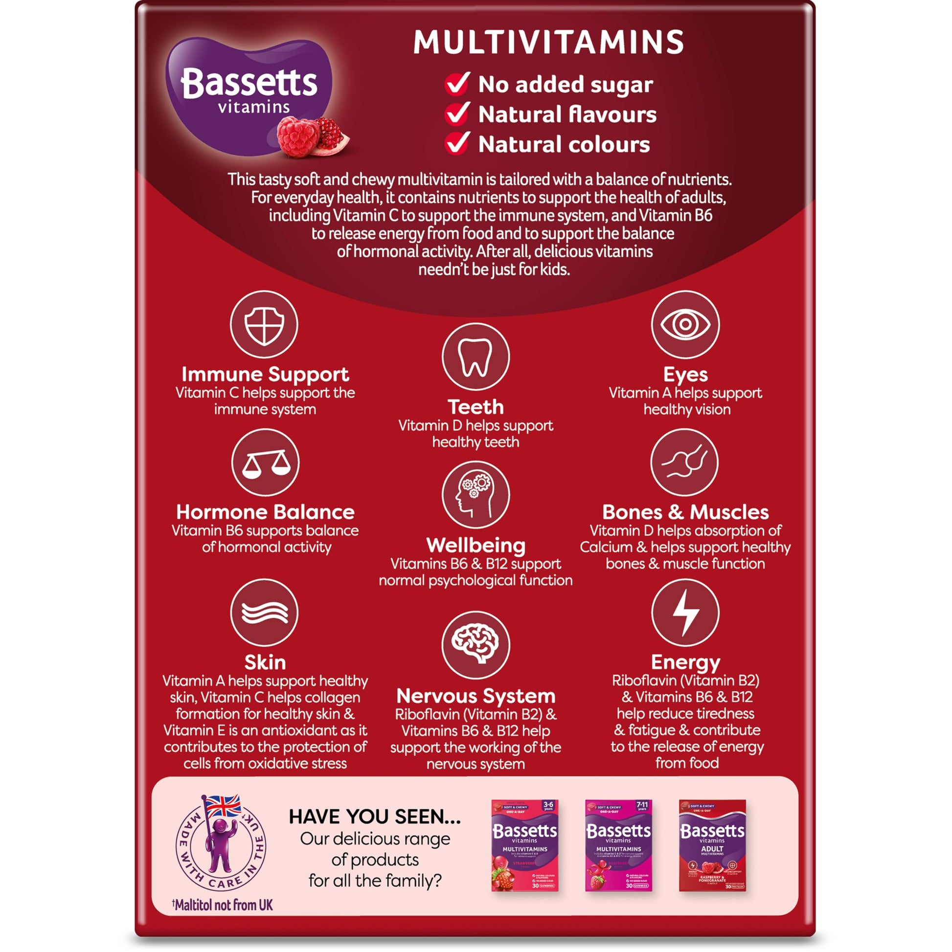 Bassetts Vitamins Adults Multivitamins, 60 Pastilles Bassetts Vitamins Au supplements