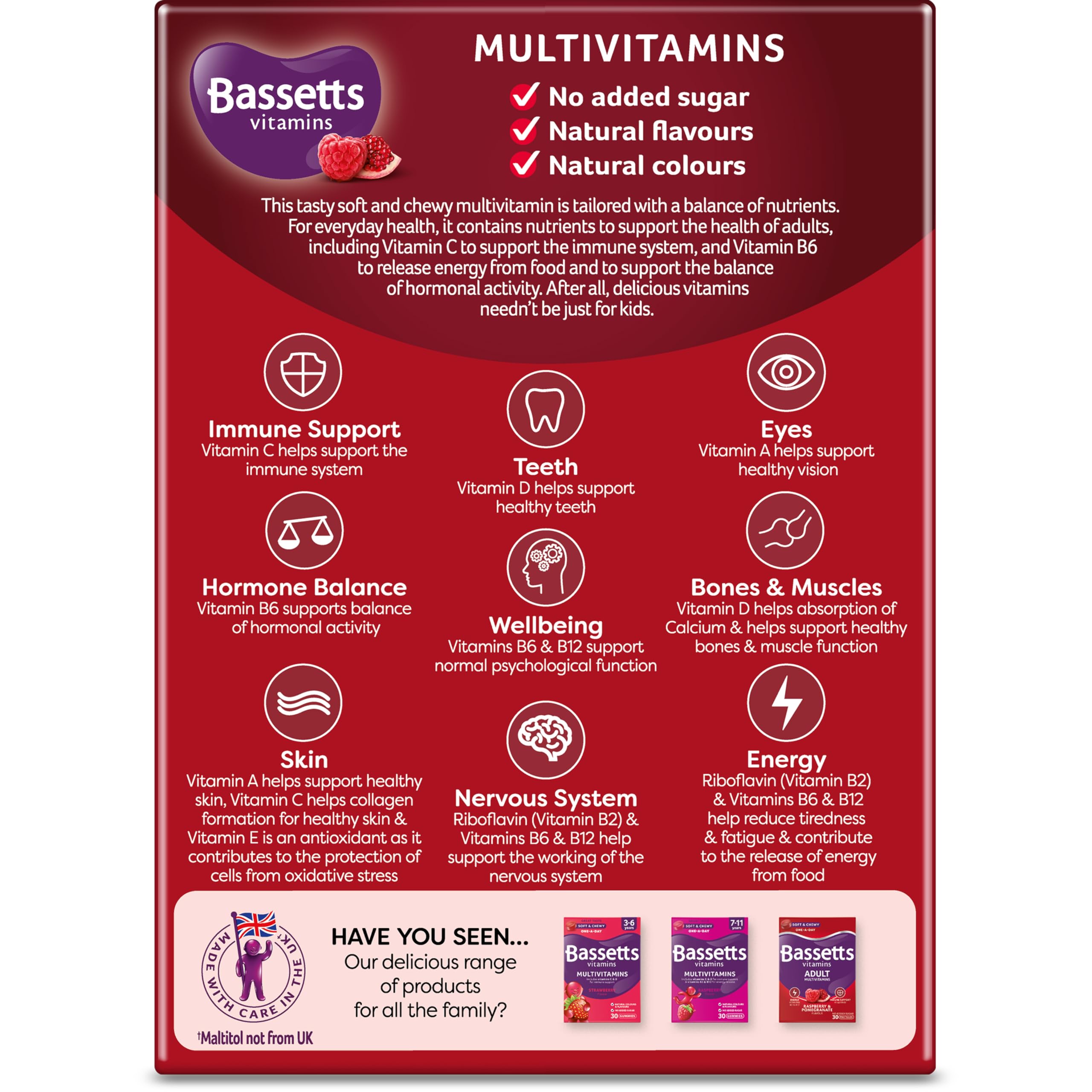 Bassetts Vitamins Adults Multivitamins, 60 Pastilles Bassetts Vitamins Au supplements