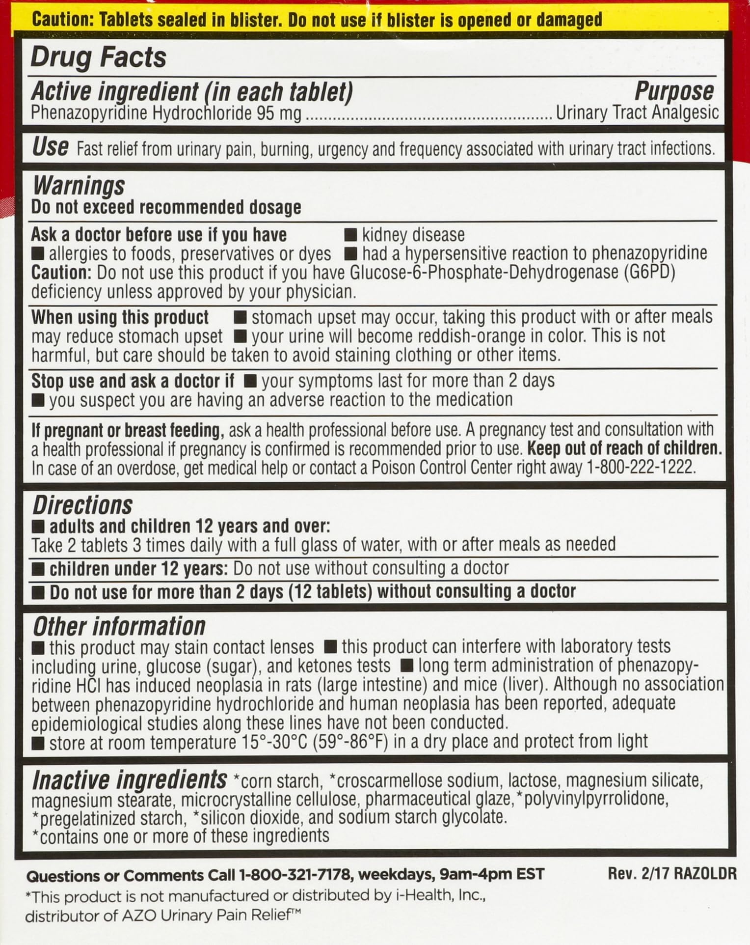 LEADER Urinary Maximum Strength, Fast Action for Burning & Urgency, Phenazopyridine Hydrochloride 95 mg, 30 Tablets, 4-Pack Leader Au supplements