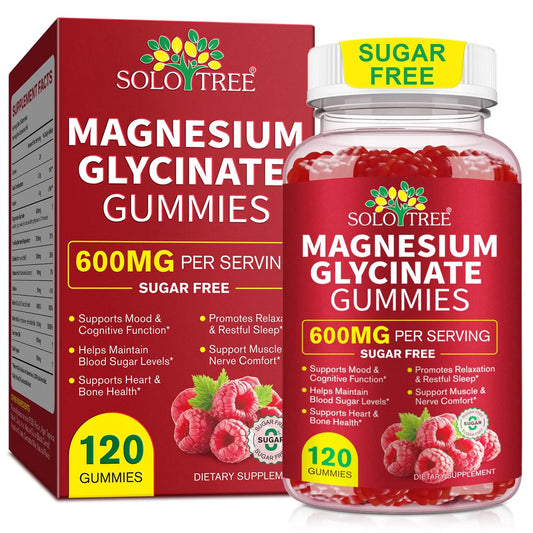 120 Count Magnesium Glycinate Gummies with L-Threonate（600mg Per Serving）,High Absorption Sugar Free Magnesium Potassium Supplement for Relaxation, Stress Relief, and Sleep Support for Adults & Kids WOJBALMNAu supplements