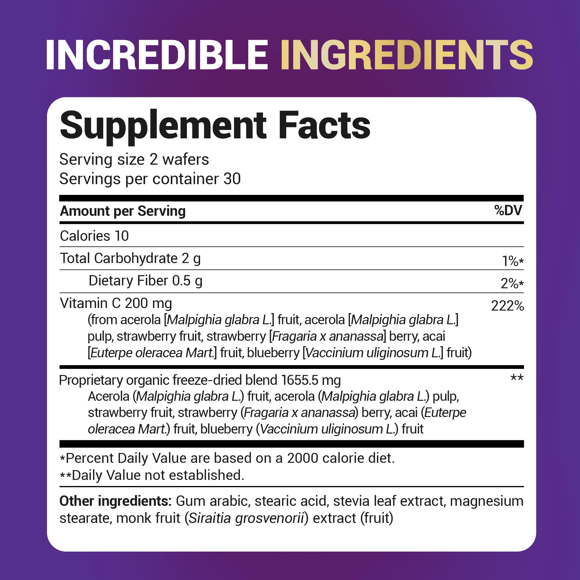 Dr. Berg Chewable Vitamin C Complex - Made with Organic, Non-GMO Berries - 60 Delicious Wafers Dr. Berg Nutritionals Au supplements
