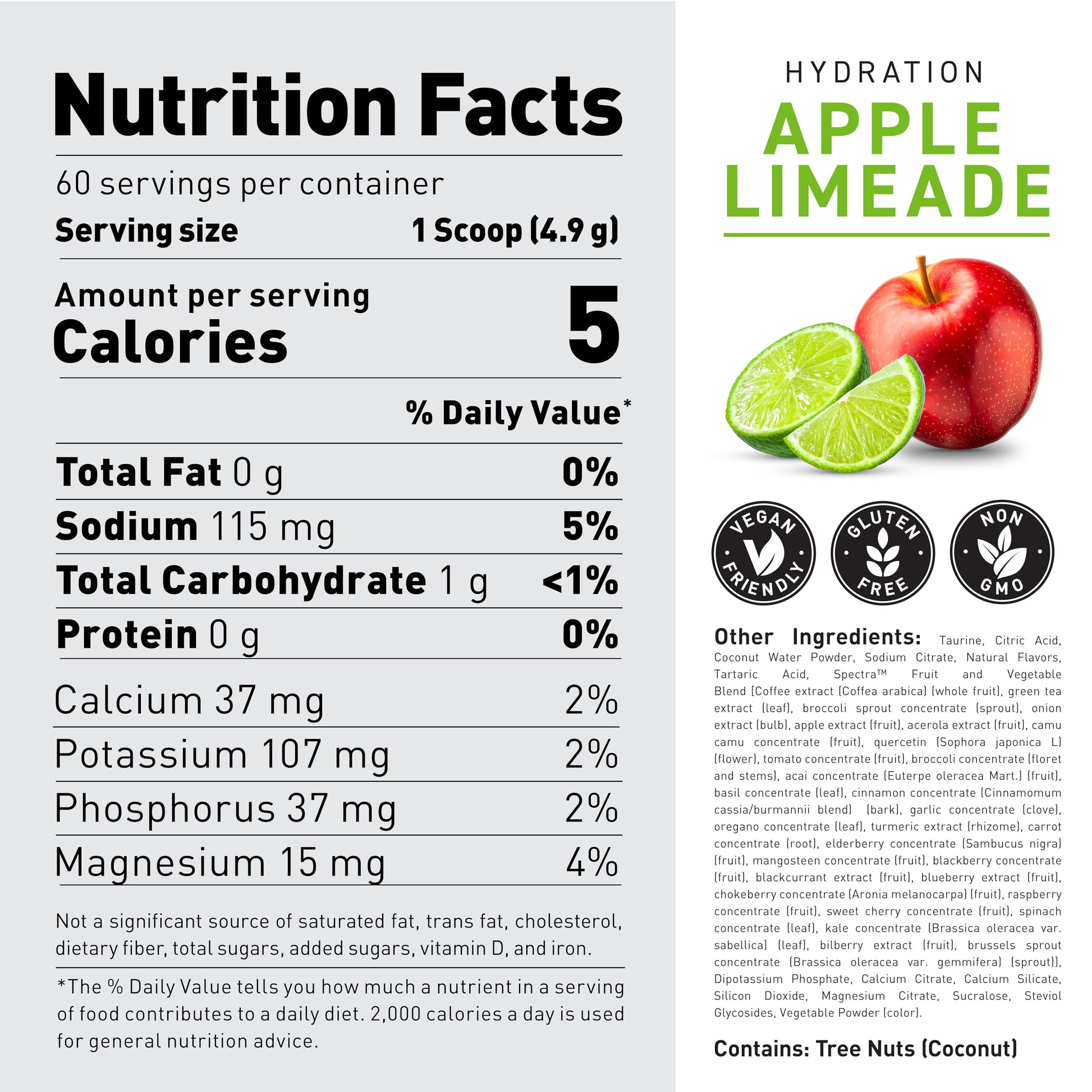 Kaged Electrolyte Hydration Powder Hydracharge Apple Limeade Sports Drink for Men and Women Pre, Post, Intra Workout Supplement 60 Servings Kaged Au supplements