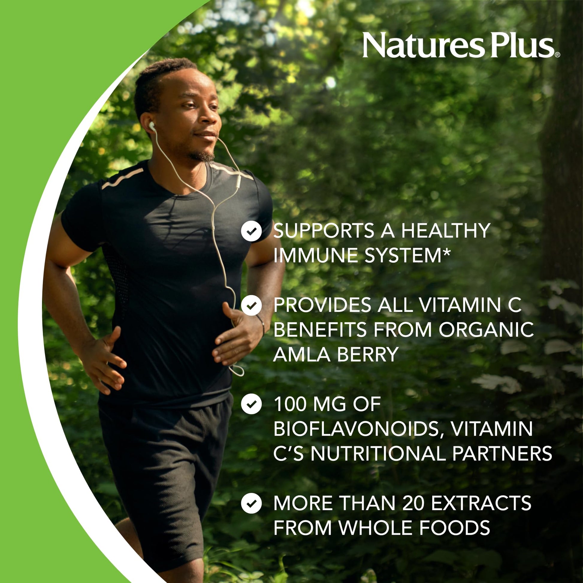 NaturesPlus Source of Life Garden Vitamin C - 60 Capsules - Immune System Support - USDA Certified Organic, Non-GMO, Vegan, Gluten Free - 30 Servings NaturesPlus Au supplements