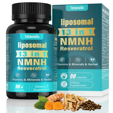 NMNH (Dihydronicotinamide Mononucleotide) 1000mg per Serving - NMN Alternative with Liposomal NAD+, Resveratrol & PQQ| Non-GMO, Gluten-Free | Supports Energy, Focus & Healthy Aging | 90 Capsules Tatavonix Au supplements