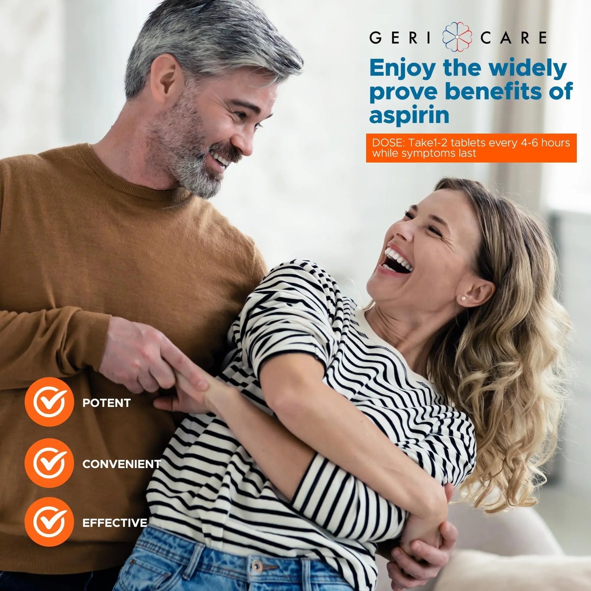 GeriCare Enteric Coated Aspirin Tablets 325mg (1000 Count) NSAID Pain Reliever & Fever Reducer for Adults- Regular Strength Aspirin for Headache Arthritis Menstrual & Muscle Pain GeriCare Au supplements