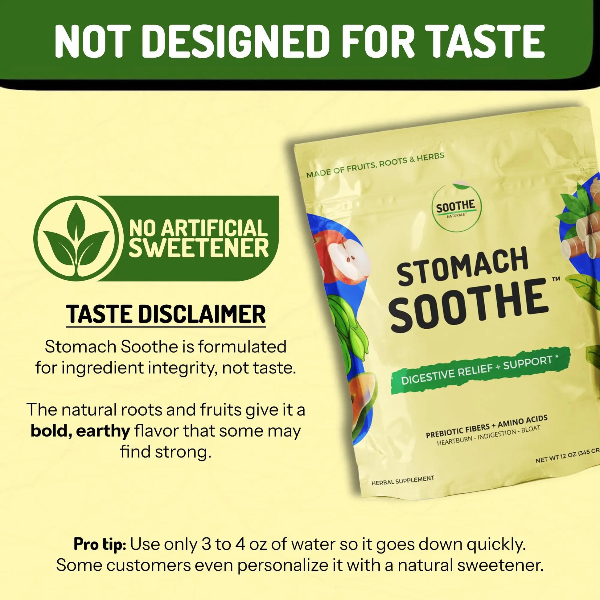 Stomach Soothe Soothe Naturals Acid Reflux Powder - L Glutamine for Gut Health, Acid Reflux Medicine, Leaky Gut Repair, Gut Lining Repair, Alginate for Acid Reflux (30 Servings) Stomach Soothe Au supplements