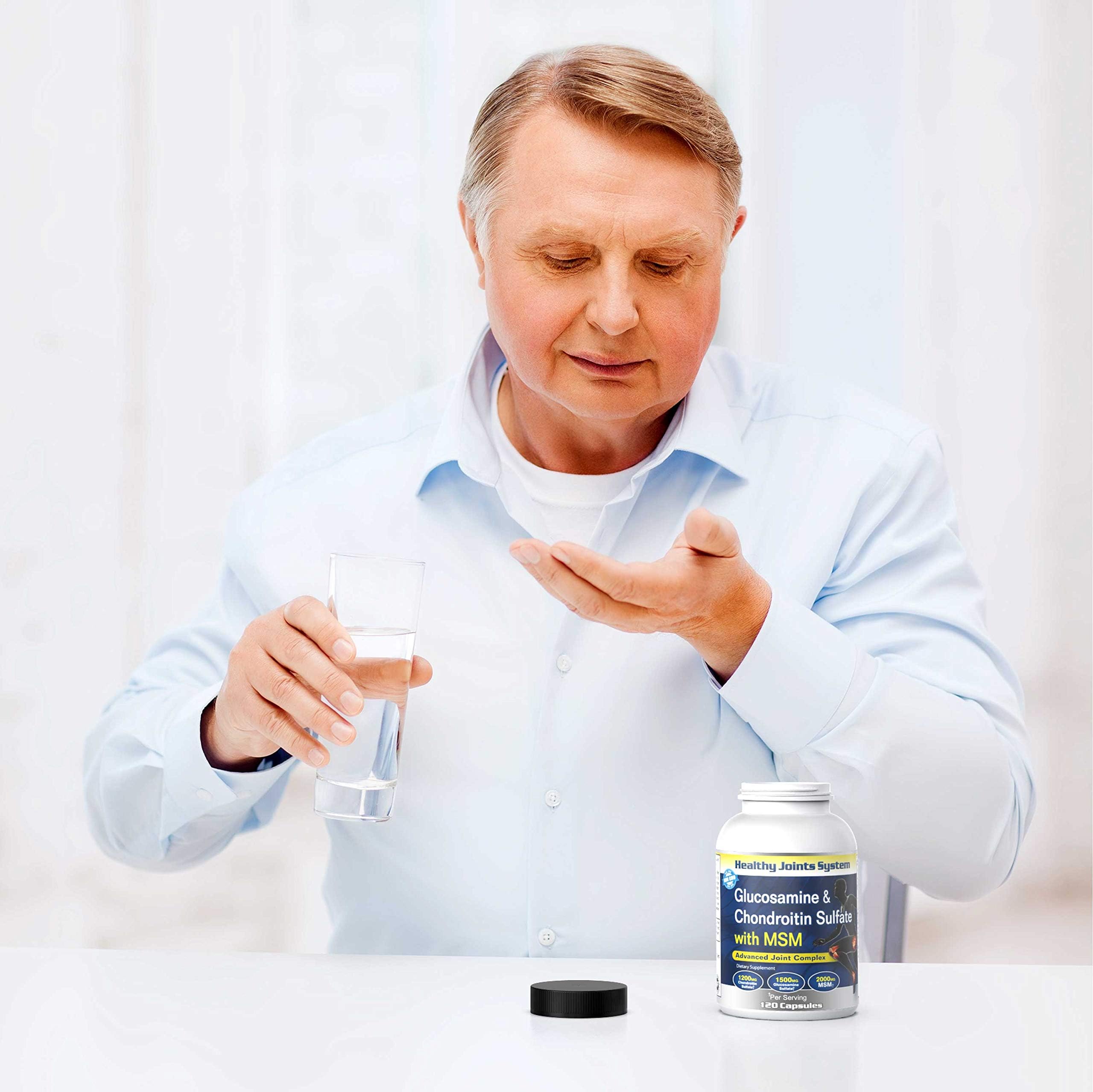 Healthy Joints System Glucosamine Chondroitin MSM Supplement for Joint & Bone Health - 120 Capsules | Joint Support & Discomfort Relief for Back, Knees, Hands Healthy Joints System Au supplements