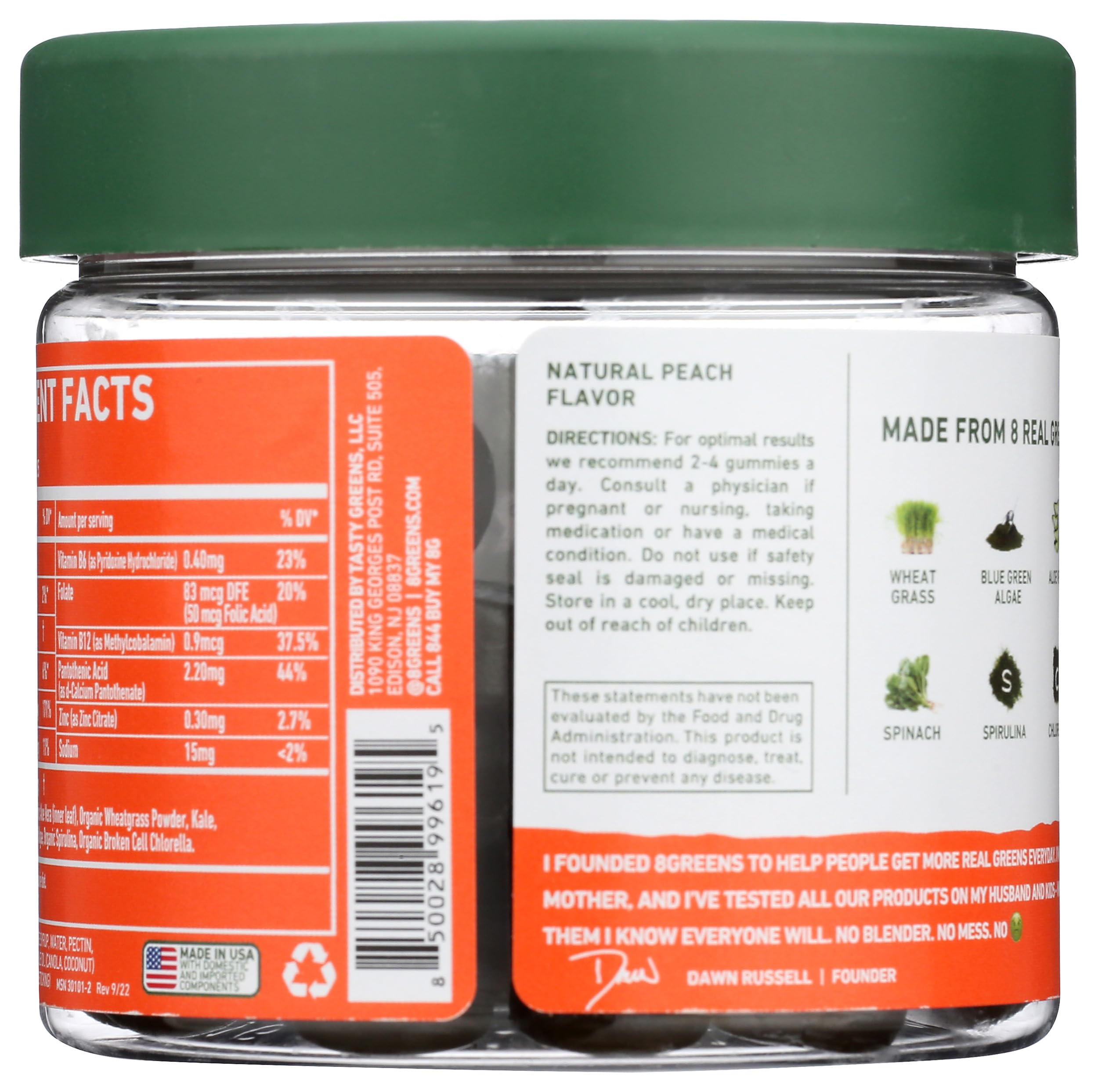 8Greens Daily Greens Gummies - Superfood Booster, Energy & Immune Support 8Greens Au supplements