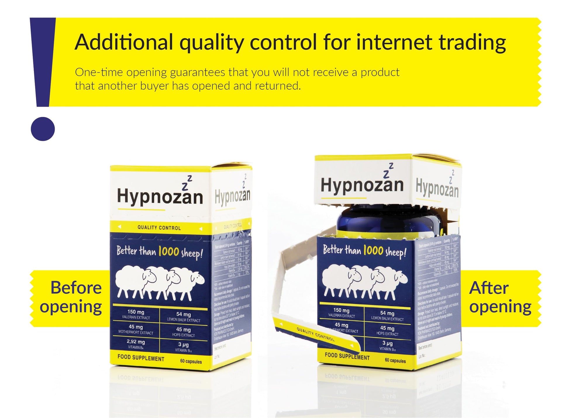 Hypnozan. 60 Easy Nights in Every Pack - 60 Capsules, Just One Before Bed. Natural Vox pharmaceutica Au supplements
