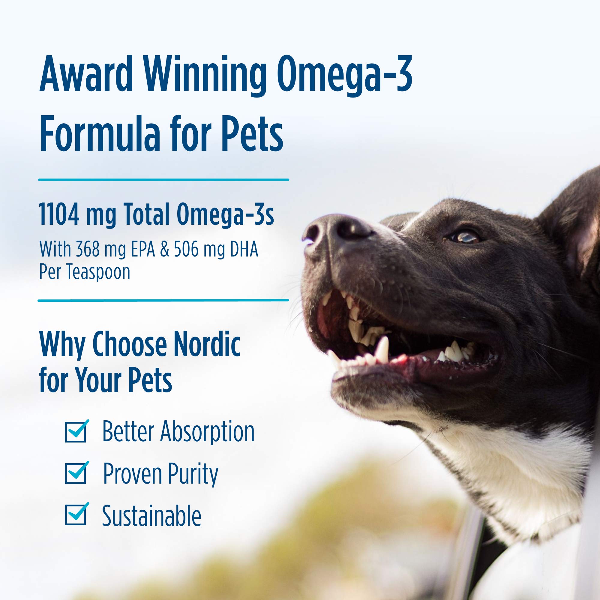 Nordic Naturals Pet Cod Liver Oil, Unflavored - 16 oz - 1048 mg Omega-3 Per Teaspoon - Fish Oil for Dogs with EPA & DHA - Promotes Skin, Coat, & Immune Health Nordic Naturals Au supplements