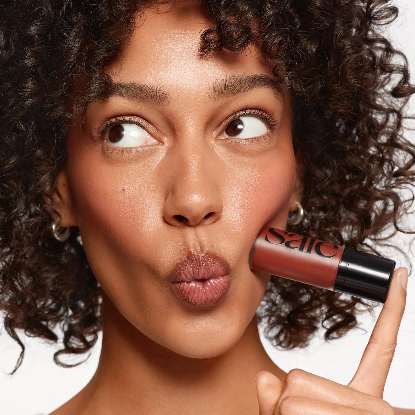 Saie Dew Liquid Blush for Cheeks - Hydrating Cream Blush Stick with a Blendable + Buildable Formula - Skincare Infused Dewy Cheek Tint for a Natural Flush - Glowy Makeup Essential - Spicy (.40 oz) SaieAU supplements