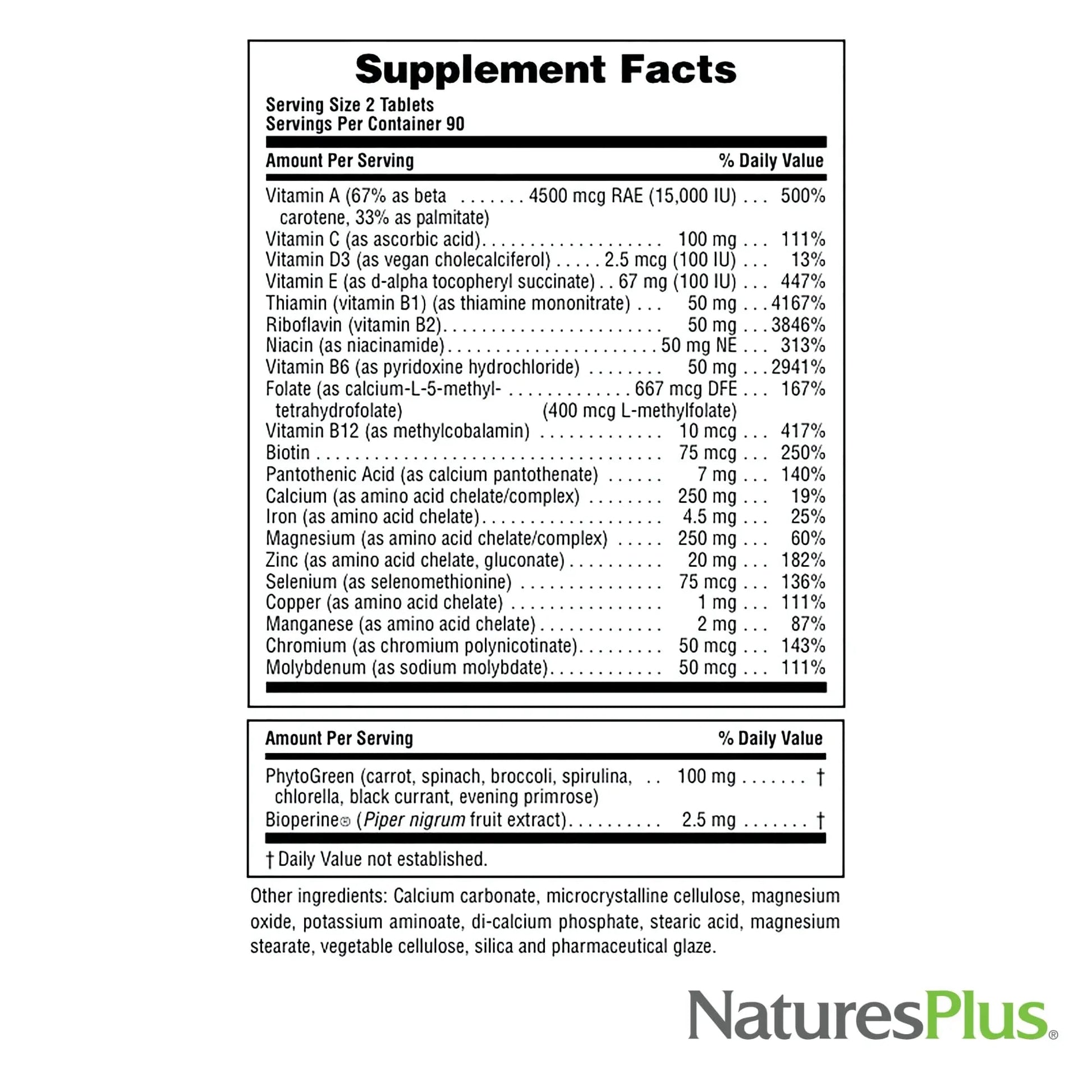 NaturesPlus Source of Life Power Teen - 180 Vegetarian Tablets - Teen Multivitamin with Minerals & Whole Foods for Mental Focus NaturesPlus Au supplements