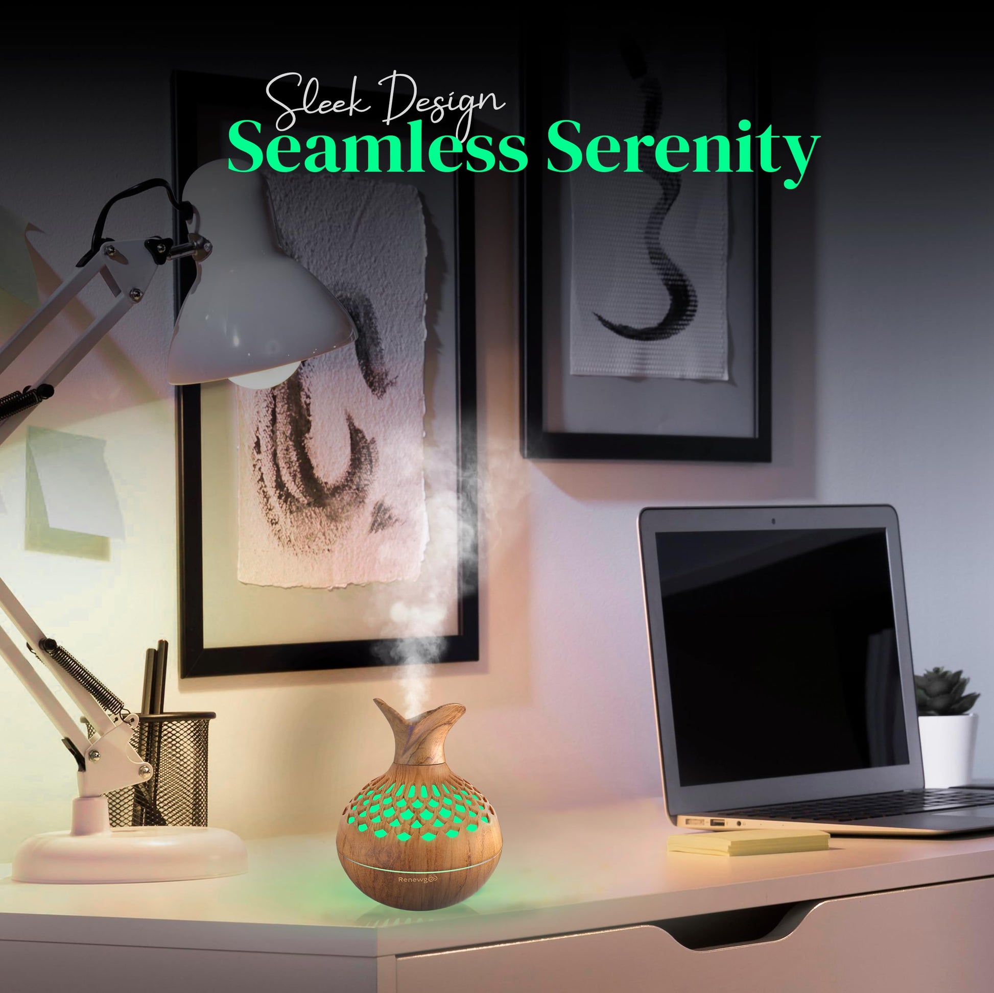 Aroma Diffuser for Essential Oils, Ultrasonic Aromatherapy Flower Oil Diffuser, Modern Cool Mist Renewgoo Au supplements