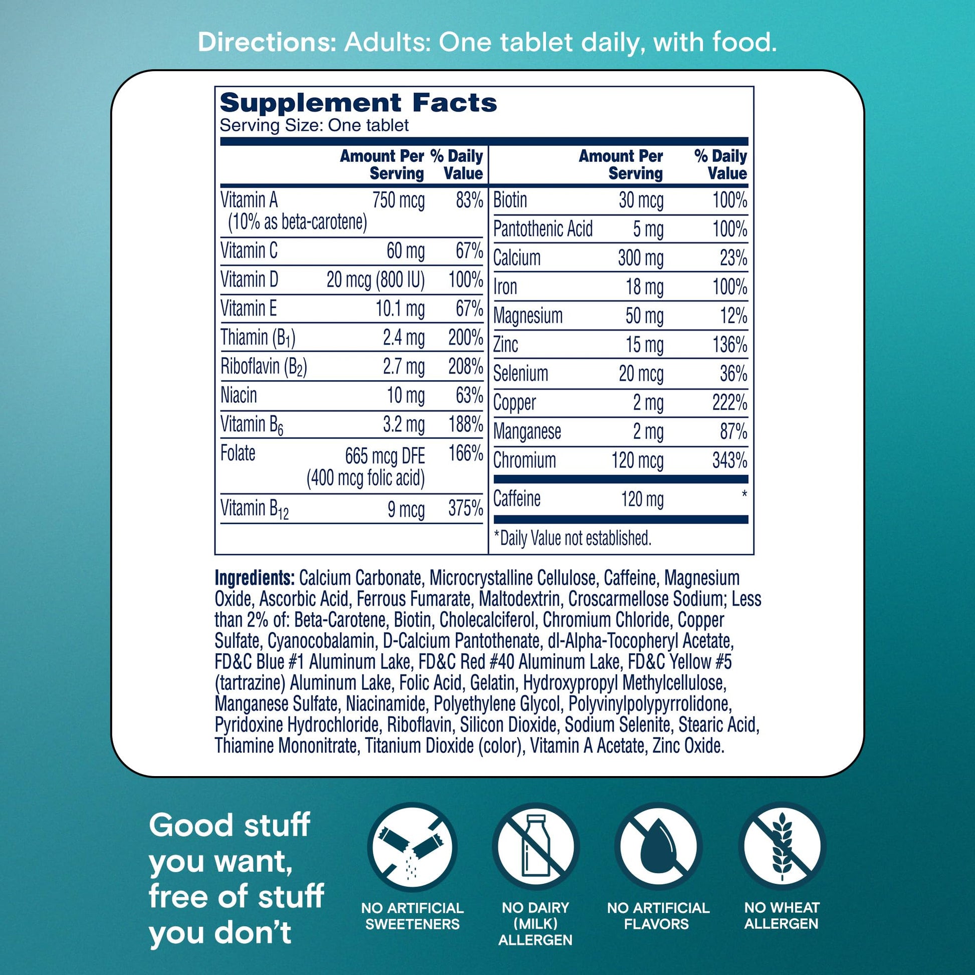 One A Day Women's Active Metabolism Daily Essential, Multivitamin for Women, Metabolism Support, Vitamins for Women with All 8 B-Vitamins, Vitamin D, Magnesium & More,120 Count ONE A DAY Au supplements