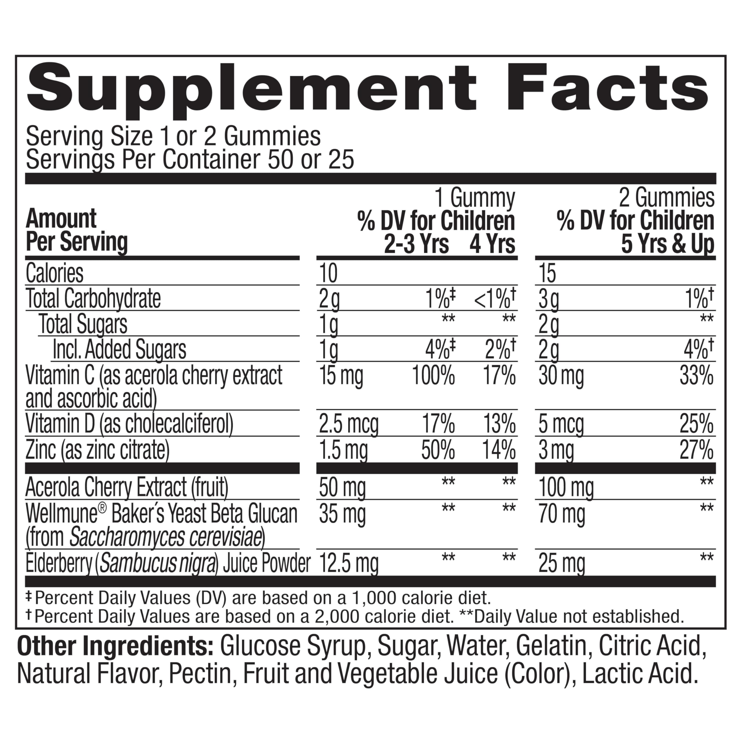 OLLY Kids Immunity Gummy, Immune Support, Wellmune, Elderberry, Vitamin C, Zinc, Chewable Supplement, Cherry - 50 Count OLLY Au supplements