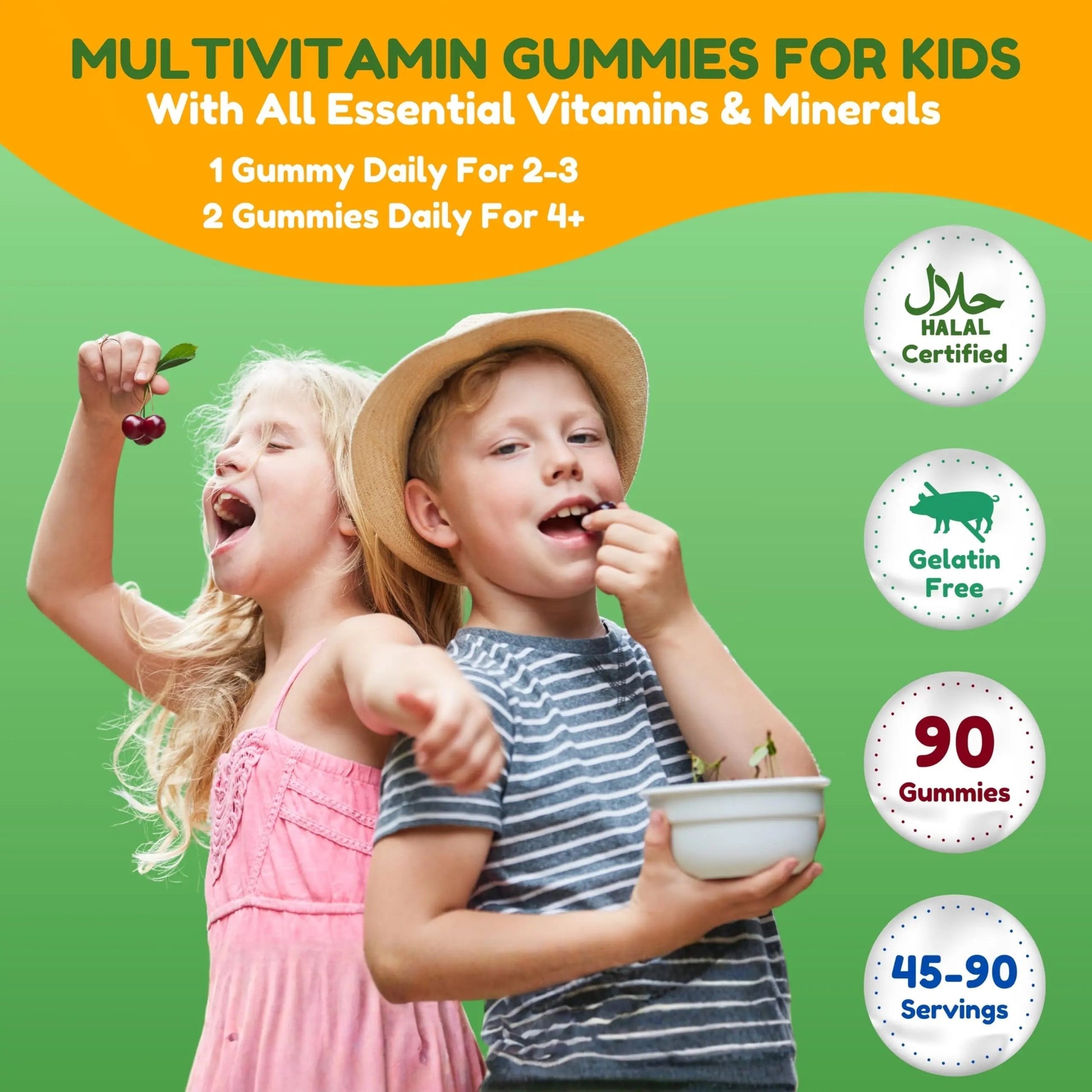 SHIFAA NUTRITION Halal Kids Multivitamin Gummies, 45-90 Days Supply, with All Essential Kids Vitamins SHIFAA NUTRITION Au supplements