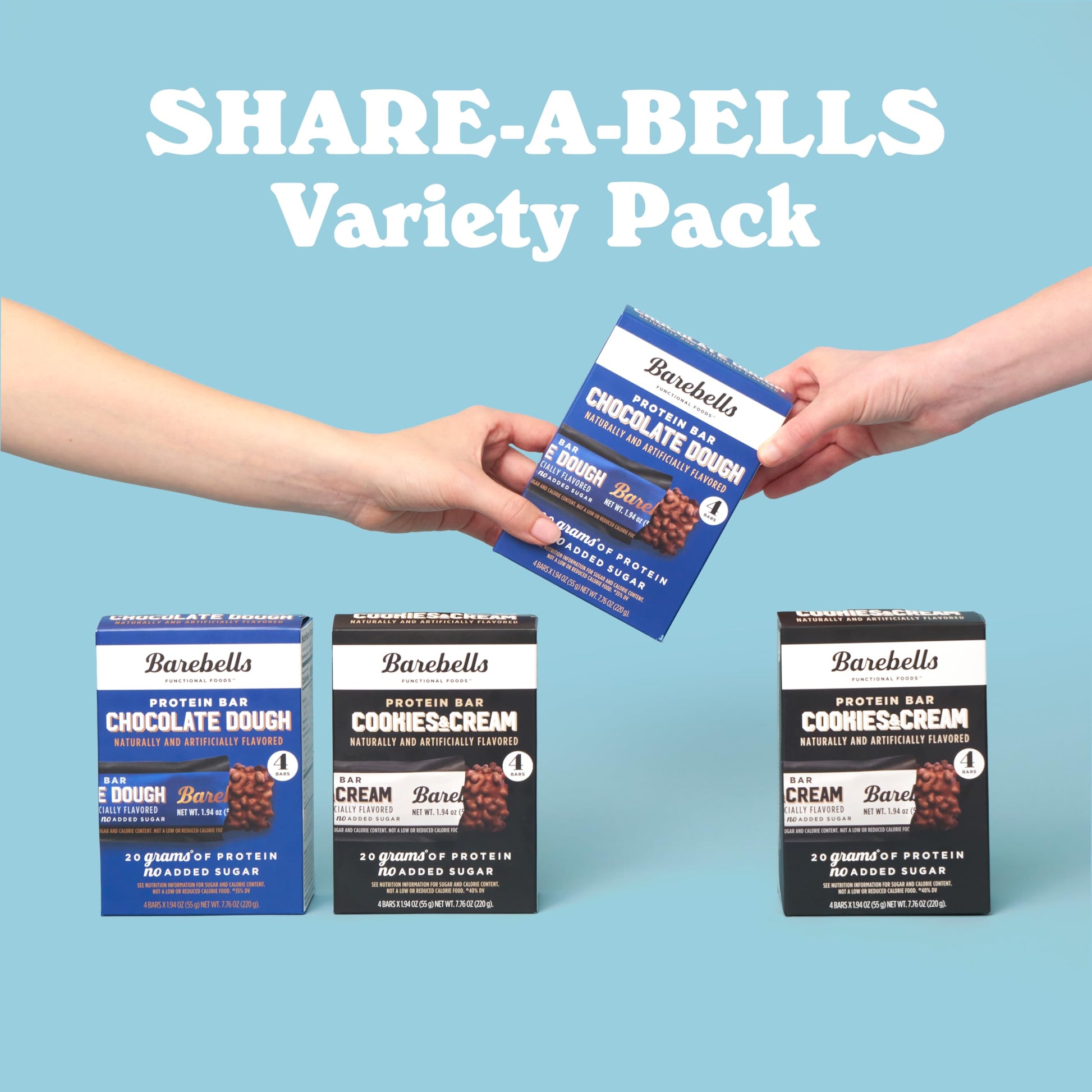 BAREBELLS Protein Bars Variety Value Pack - 16 Count, 1.9oz Bars - Protein Snacks BAREBELLS Au supplements