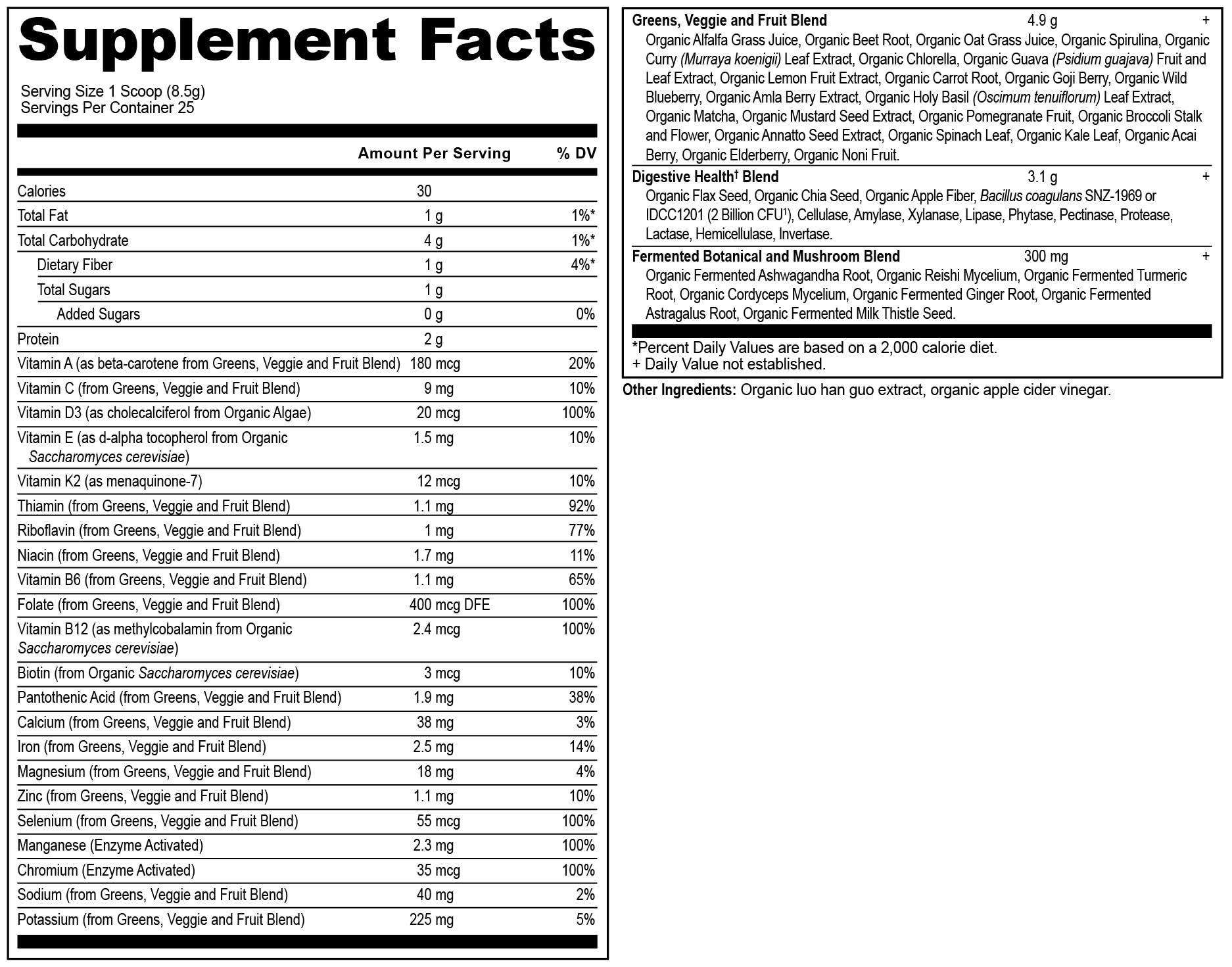 Ancient Nutrition, Vitamin Powder, One Bottle Made from Real Fruits, Vegetables and Herbs, for Digestive and Energy Support, 25 Servings, 7.5oz Ancient Nutrition Au supplements