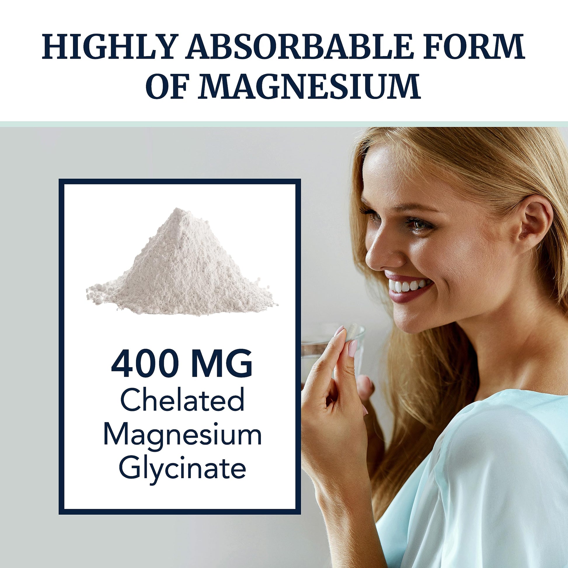Magnesium Bisglycinate 400mg | Chelated Bisglycinate for Muscle Relaxation, Bones Nobi Nutrition Au supplements